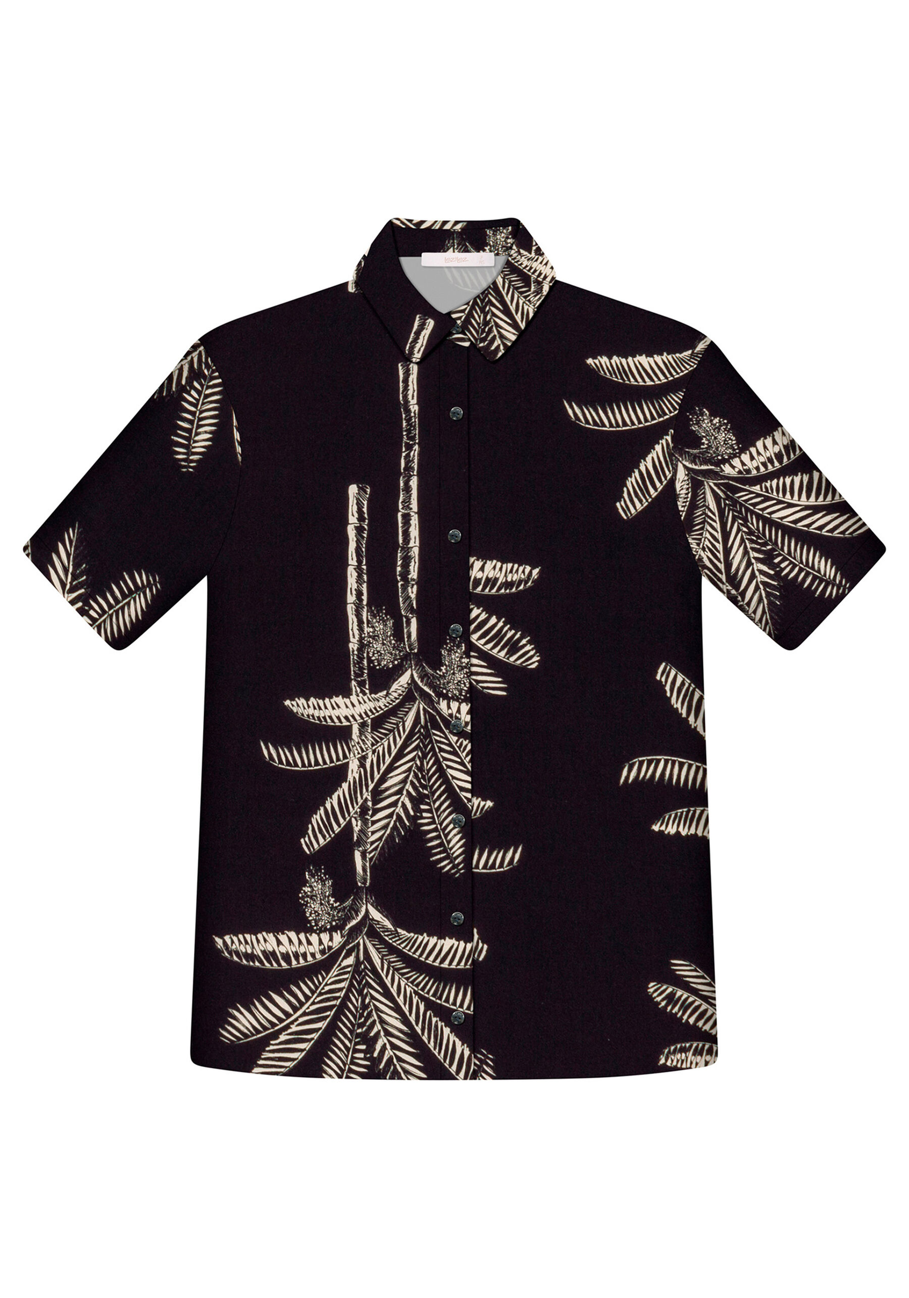 Camisa Manga Curta Ampla Estampa, . Camisa Manga Curta Ampla Estampa, , large.