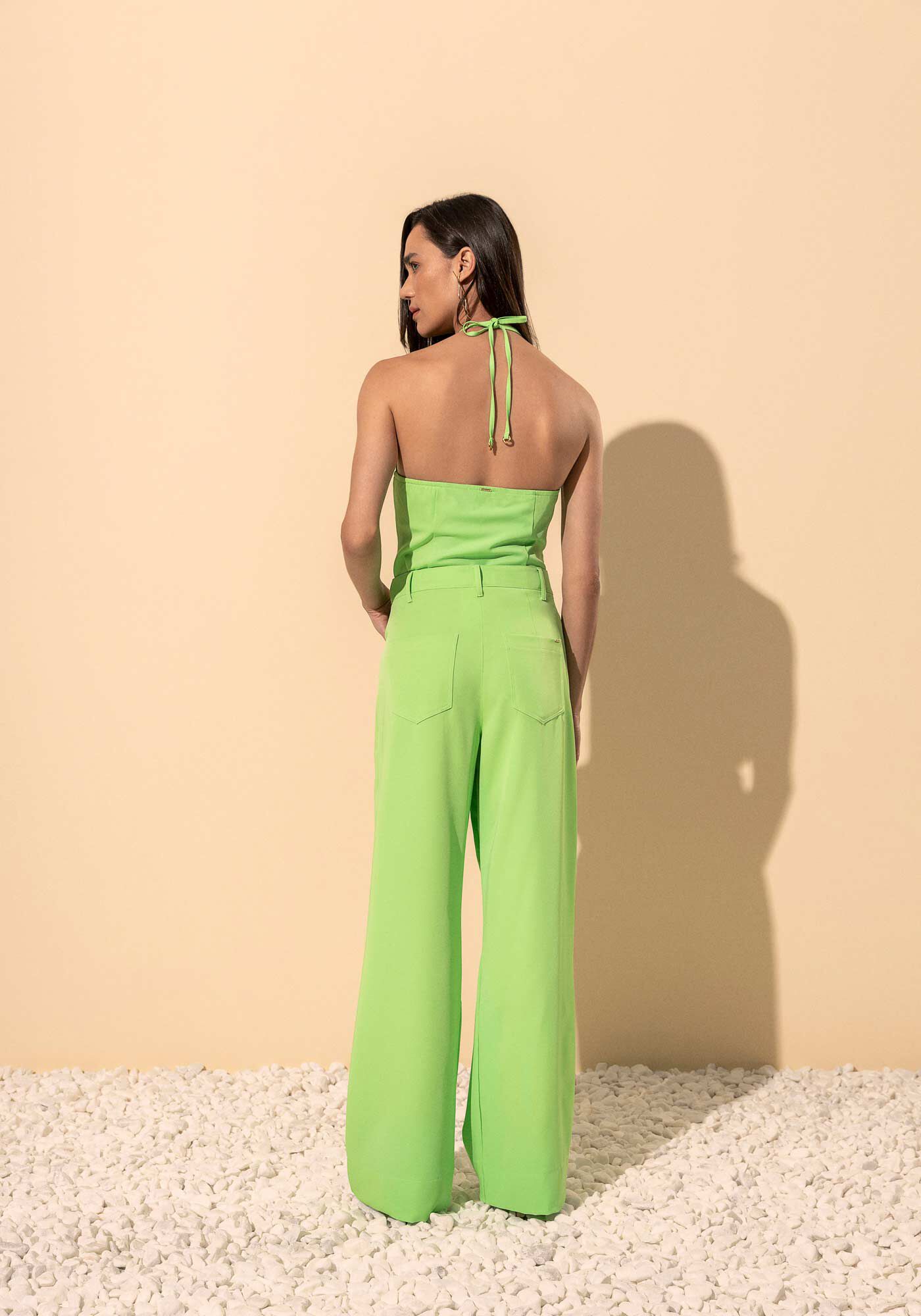 Blusa Frente &Uacute;nica Com Decote Redondo E Amarra&ccedil;&atilde;o, VERDE SABEDORIA, large.