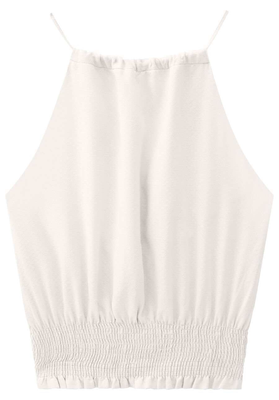 Blusa Frente Única em Viscose com Lastex, . Blusa Frente Única em Viscose com Lastex, , large.