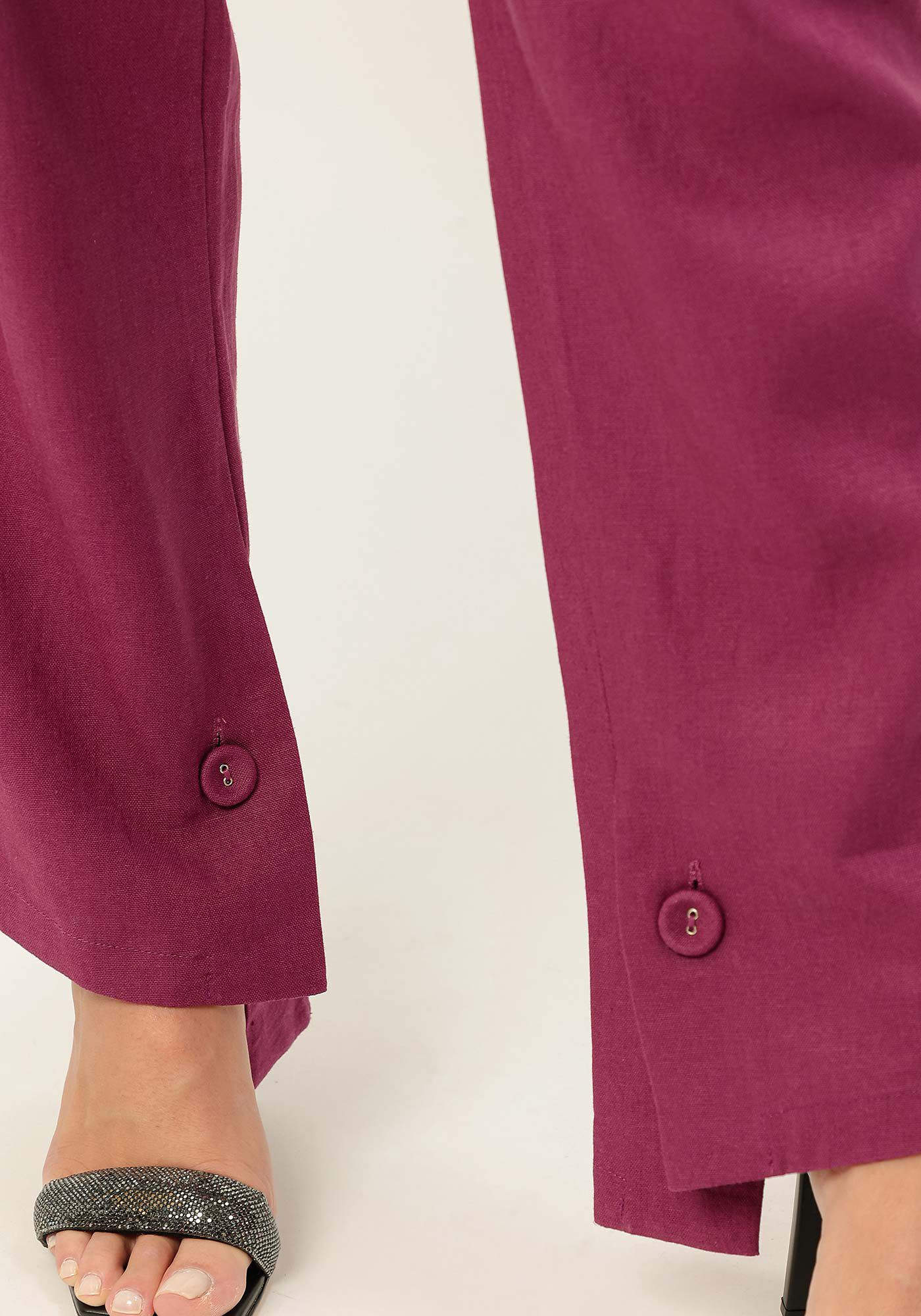 Cal&ccedil;a Alfaiataria em Linho com Barra Assim&eacute;trica, , large.