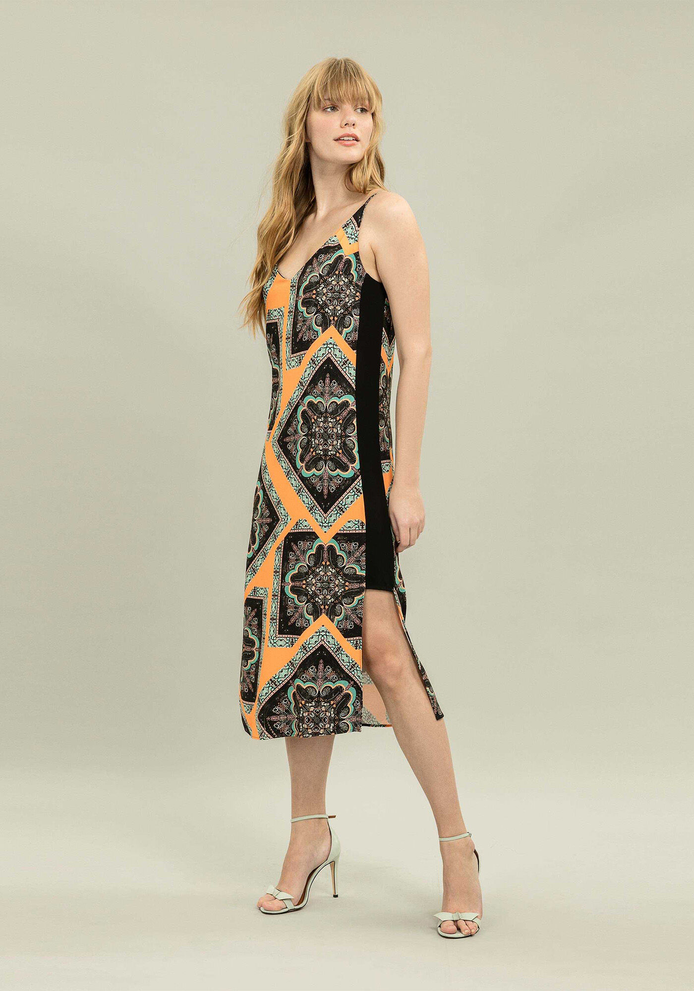 Vestido M&iacute;di Estampa Nimbim, , large.