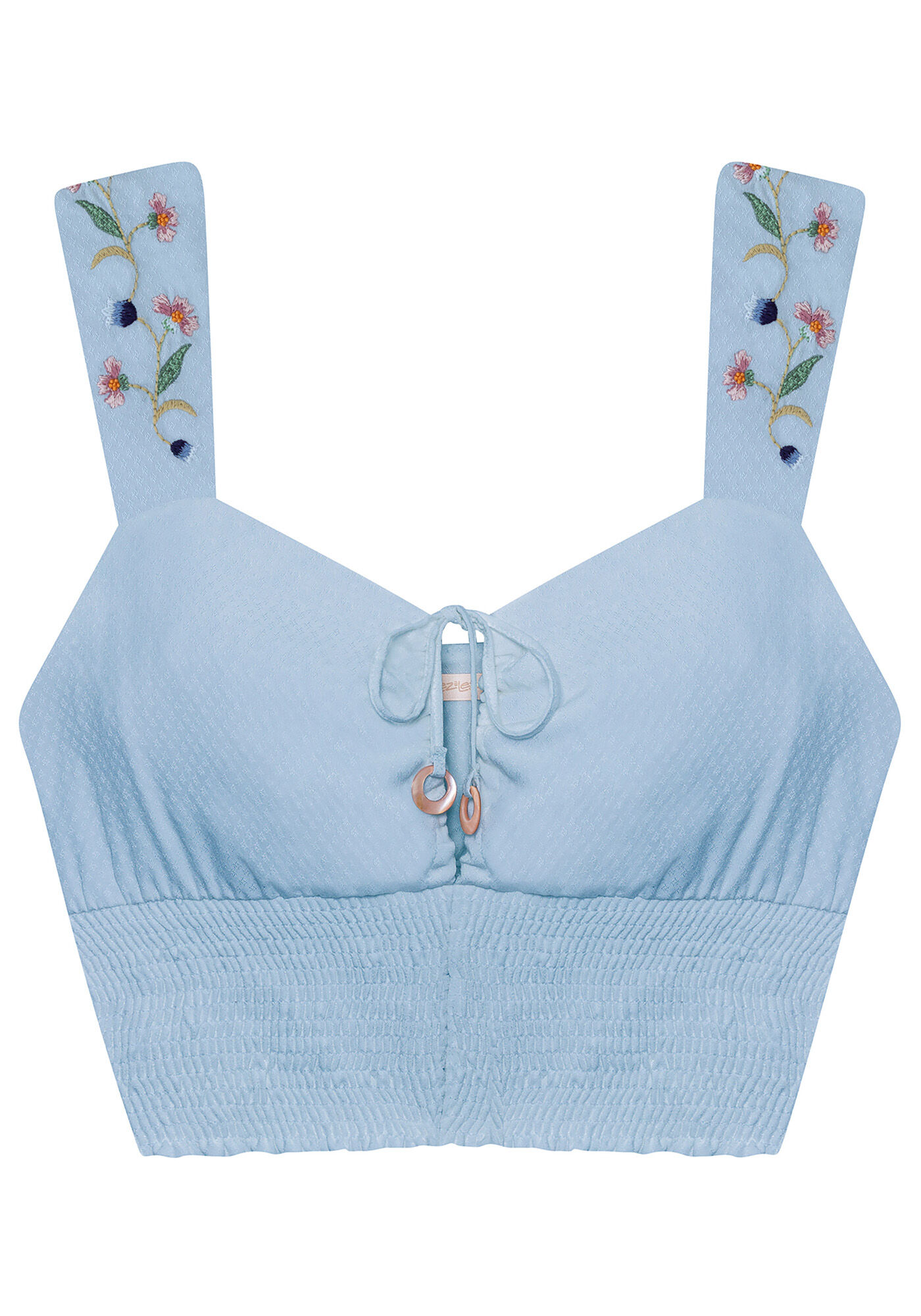 Blusa Tecido Rayon Stars Cropped, , large.