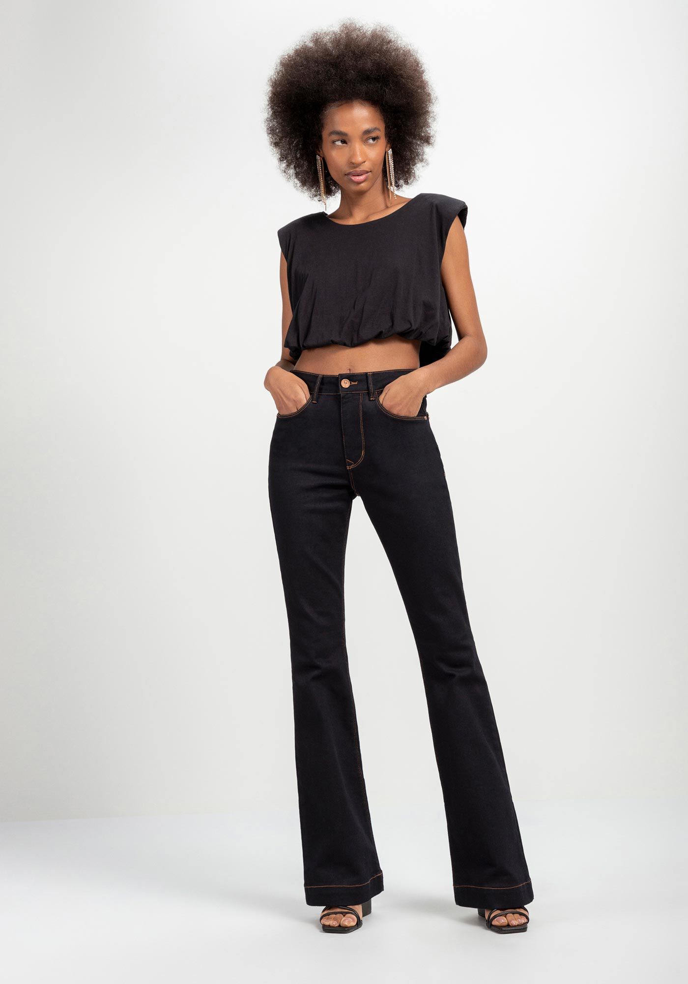 Regata Muscle Cropped em Malha Balon&ecirc;, , large.