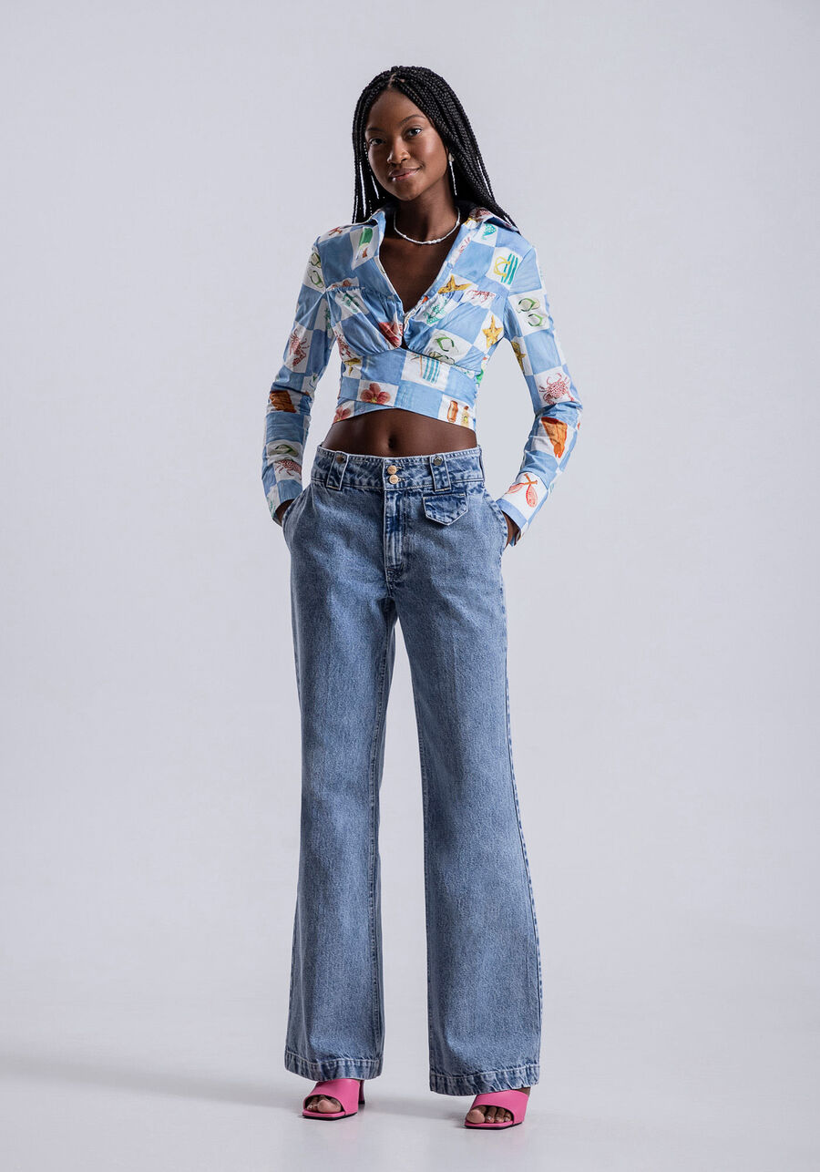 Calça Jeans Cintura Super Alta, . Calça Jeans Cintura Super Alta, , large.