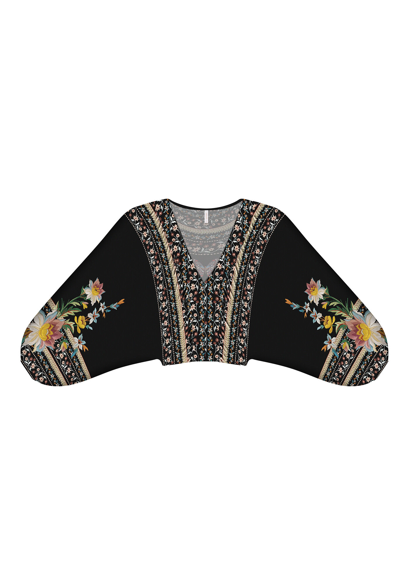 Blusa Manga 3/4 M&aacute;xi Estampa, NOSTALGIA, large.