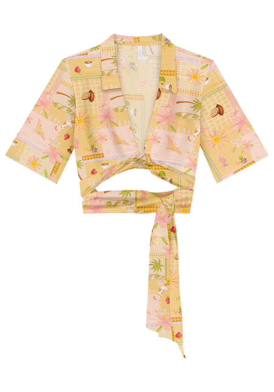 Blusa Cropped com Amarração Máxi, . Blusa Cropped com Amarração Máxi, , large.