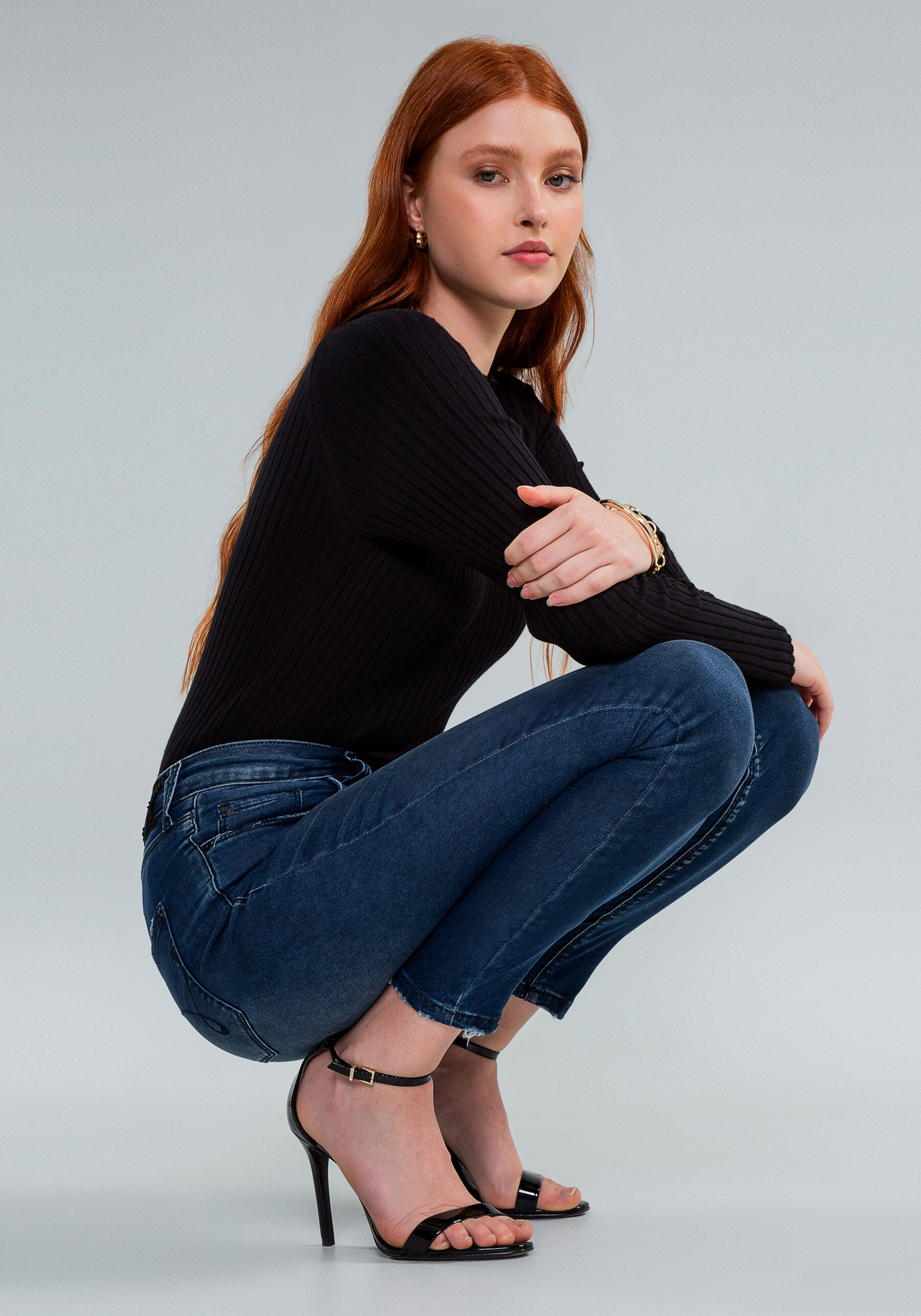 Calça Jeans Skinny Cropped Bali Every Day, JEANS. Calça Jeans Skinny Cropped Bali Every Day, JEANS, large.