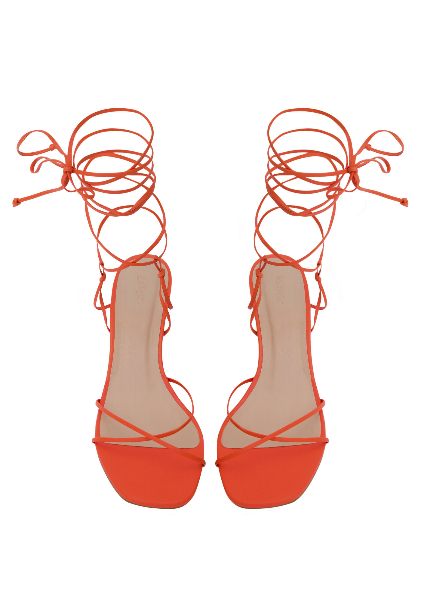 Sand&aacute;lia em Couro com Salto Geom&eacute;trico, , large.