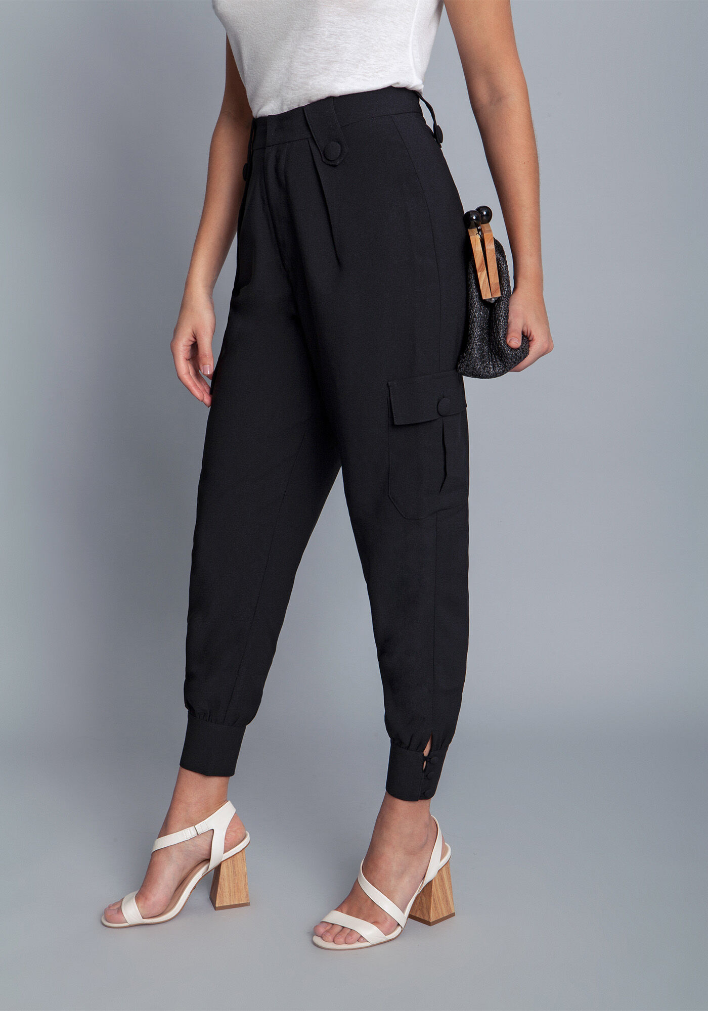 Cal&ccedil;a jogging em tecido, , large.