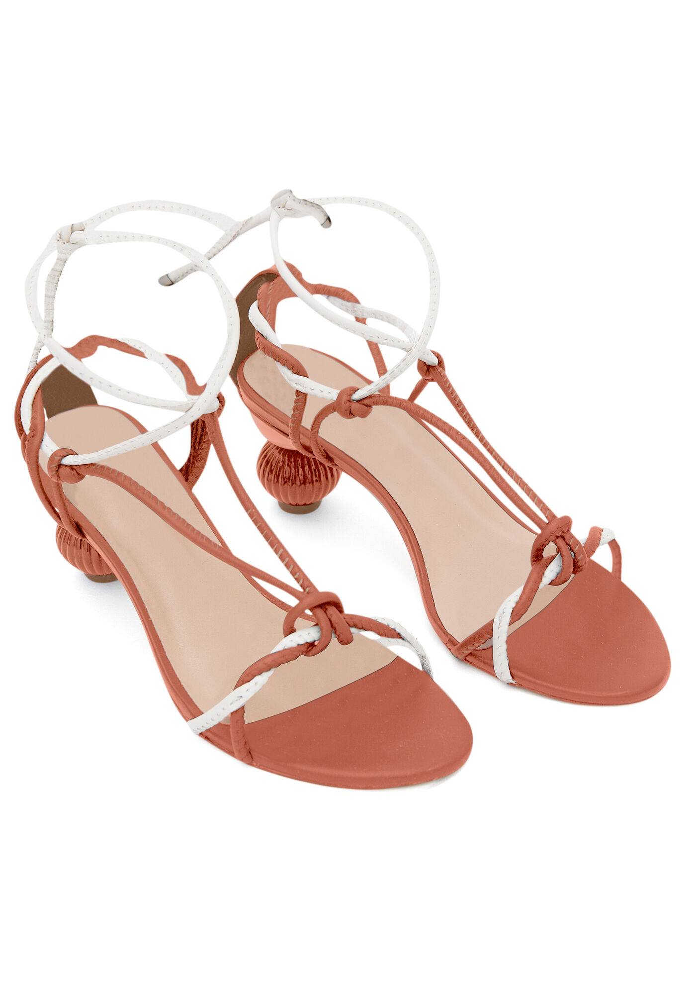 Sand&aacute;lia Salto Escultural e Amarra&ccedil;&atilde;o, CARAMELO, large.