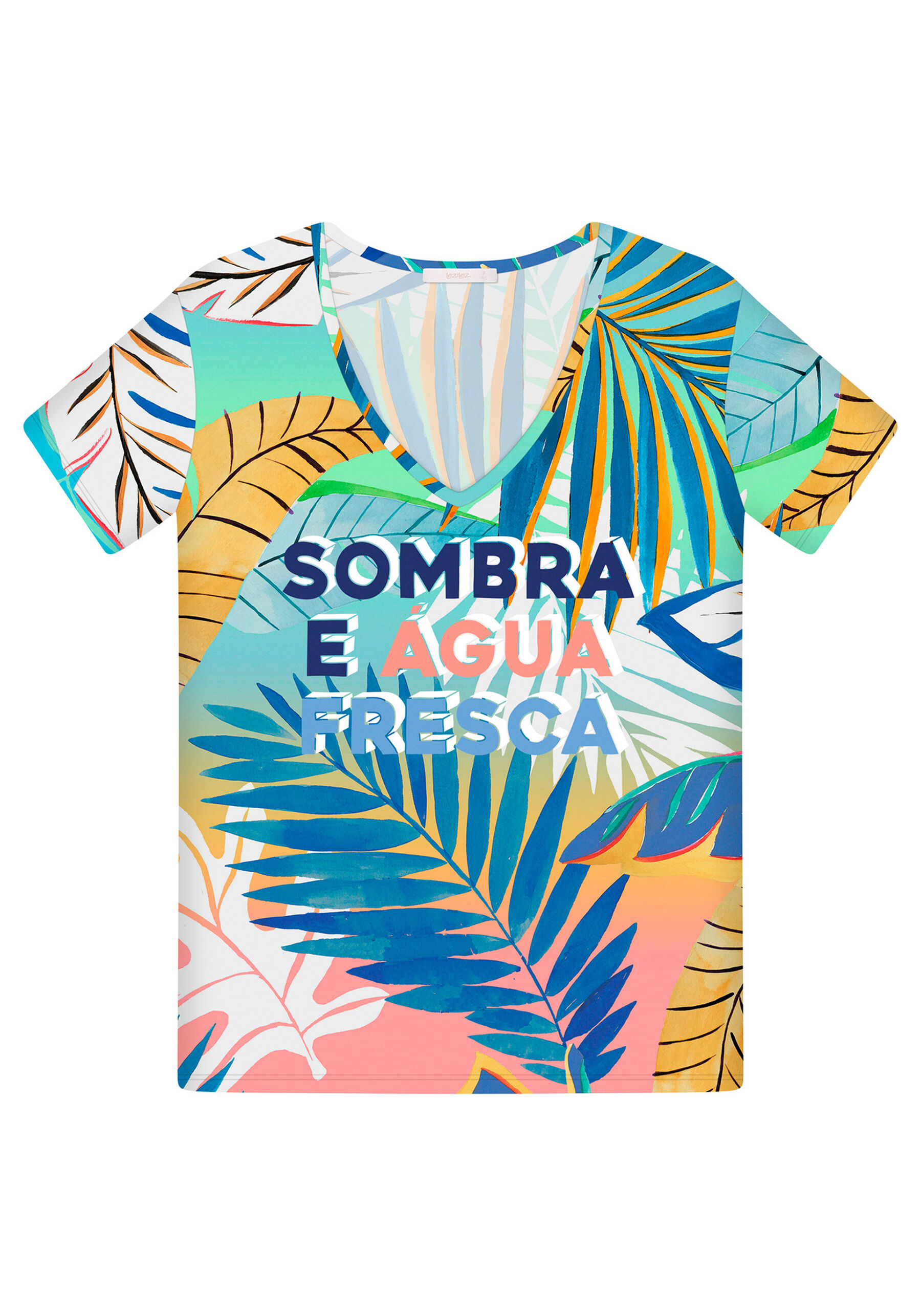 Blusa Manga Curta Decote V, . Blusa Manga Curta Decote V, , large.