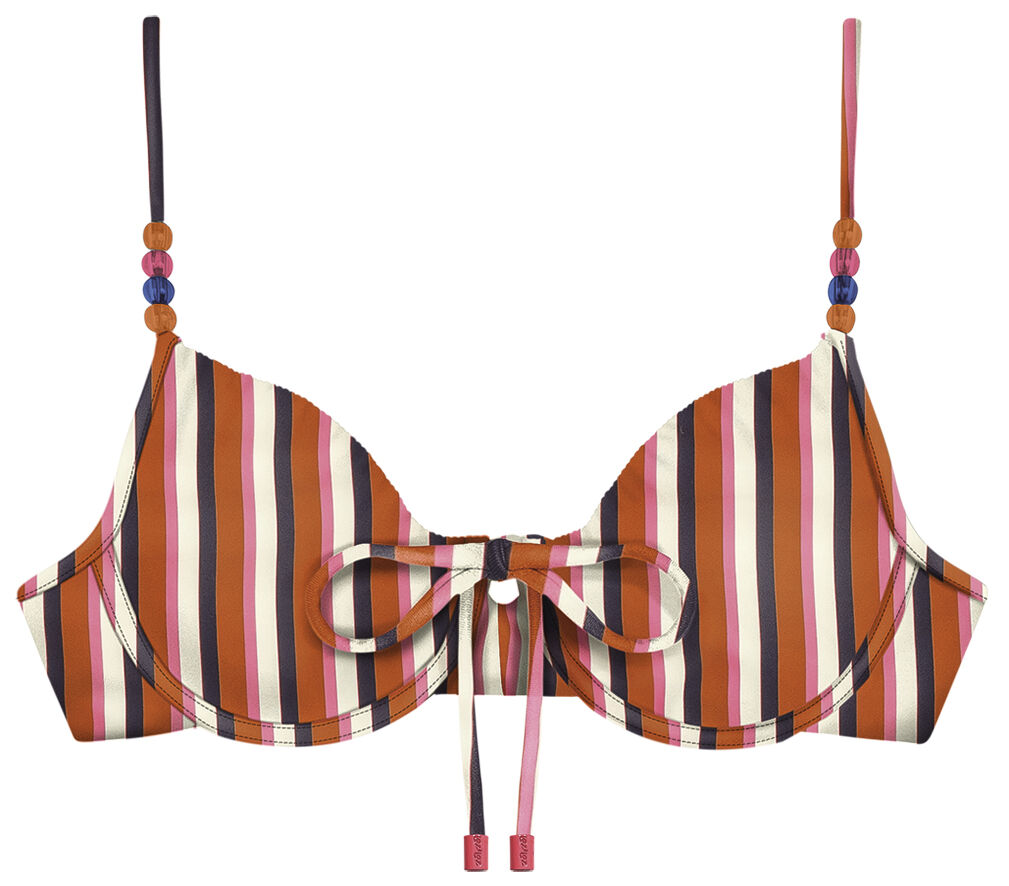 Top Biqu&iacute;ni Meia Ta&ccedil;a Estampado com Amarra&ccedil;&atilde;o, , large.