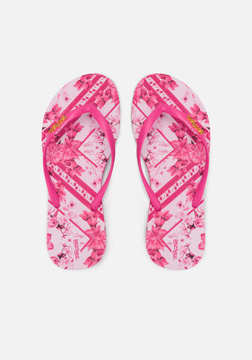 Chinelo Feminino De Tiras Finas Com Sola Estampada, FRAME ROSA. Chinelo Feminino De Tiras Finas Com Sola Estampada, FRAME ROSA, large.