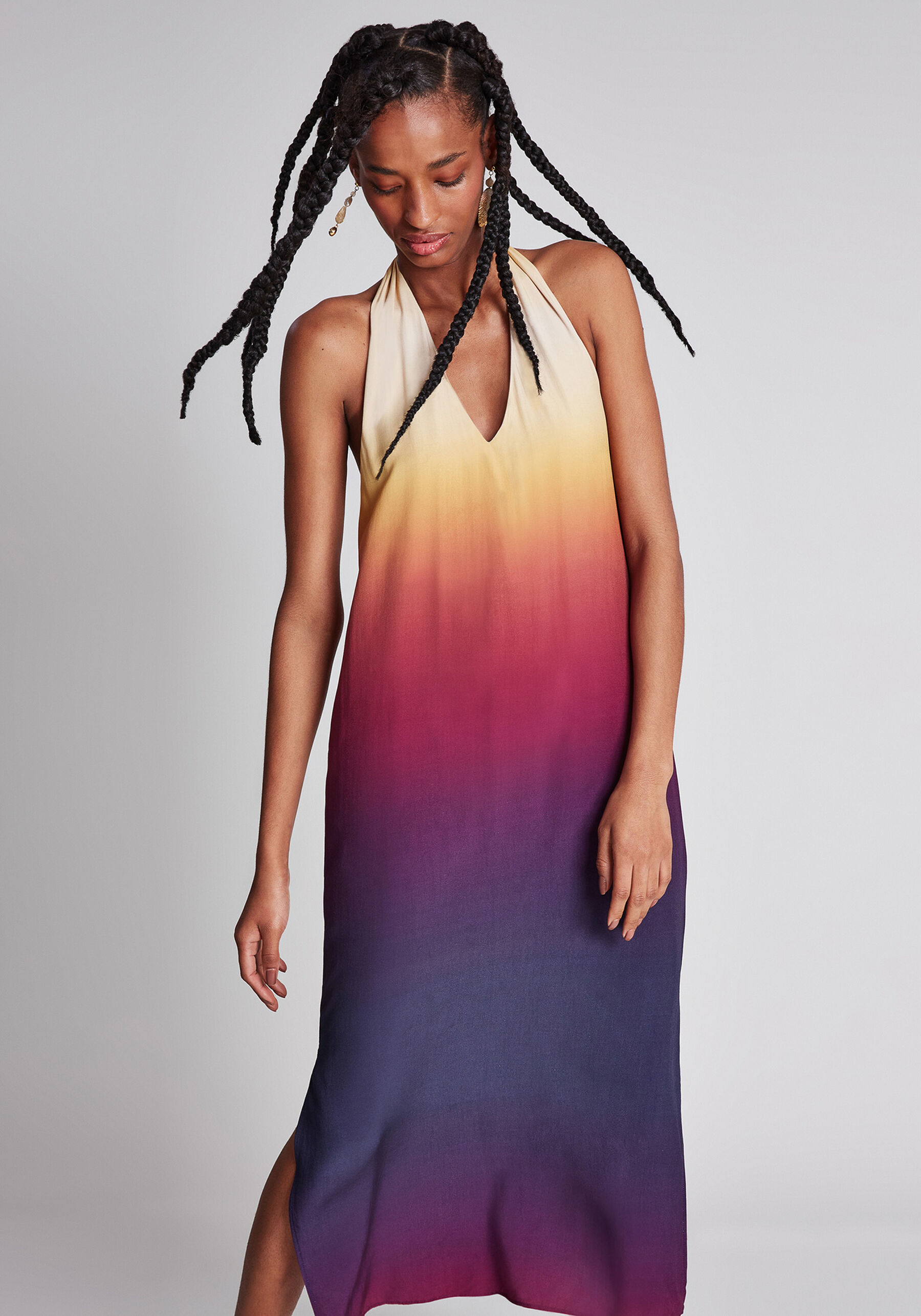 Vestido Frente Única Mídi Estampa, . Vestido Frente Única Mídi Estampa, , large.