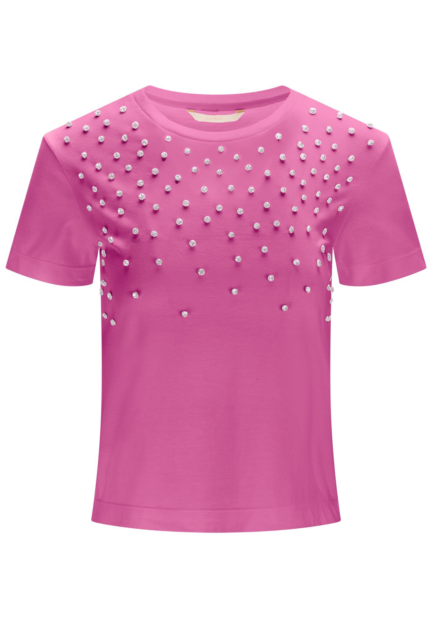 T-shirt em Malha Prime com M&aacute;xi Strass, , large.