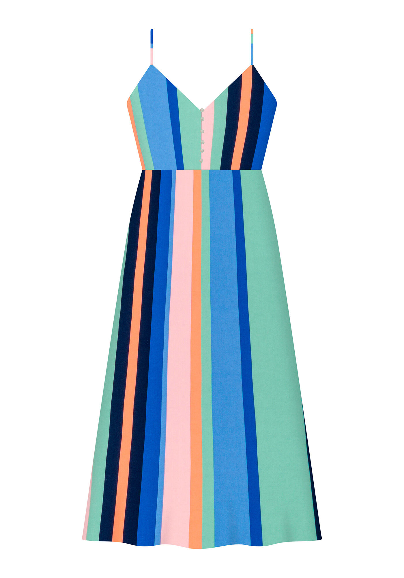 Vestido com Al&ccedil;as M&iacute;di Estampa, , large.