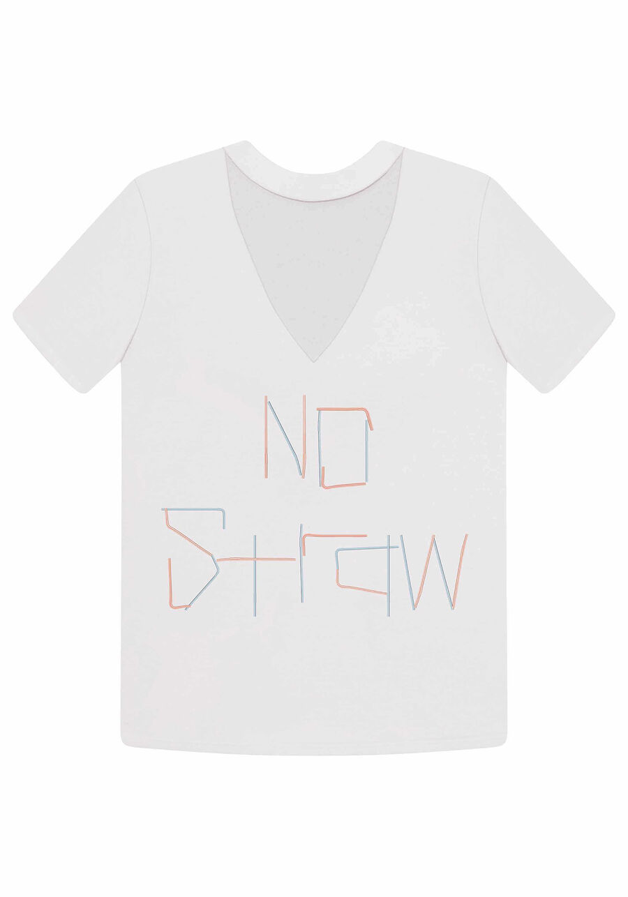 Blusa Choker Estampada ECO, . Blusa Choker Estampada ECO, , large.
