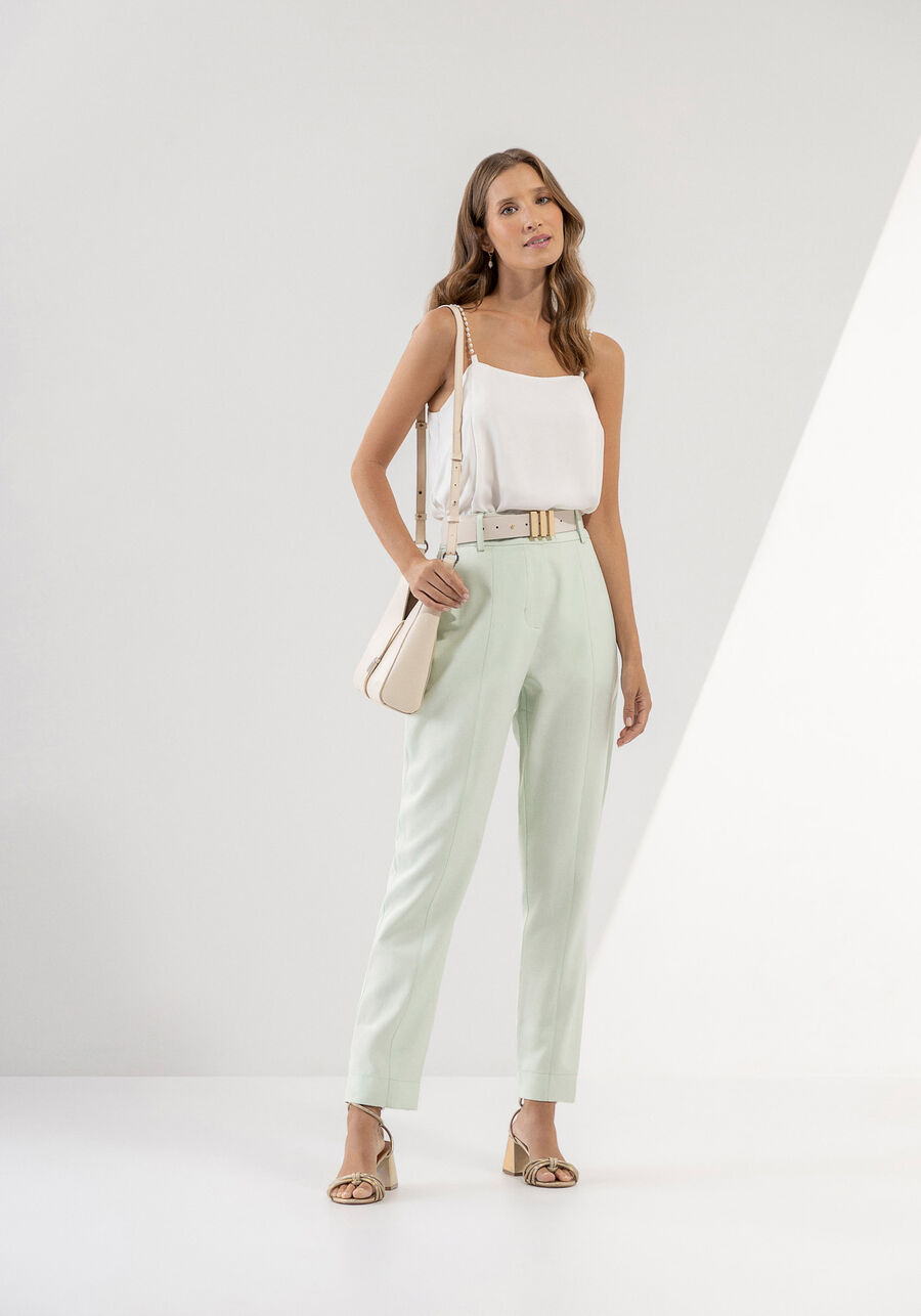 Calça de Alfaiataria Carrot com Bolsos, . Calça de Alfaiataria Carrot com Bolsos, , large.