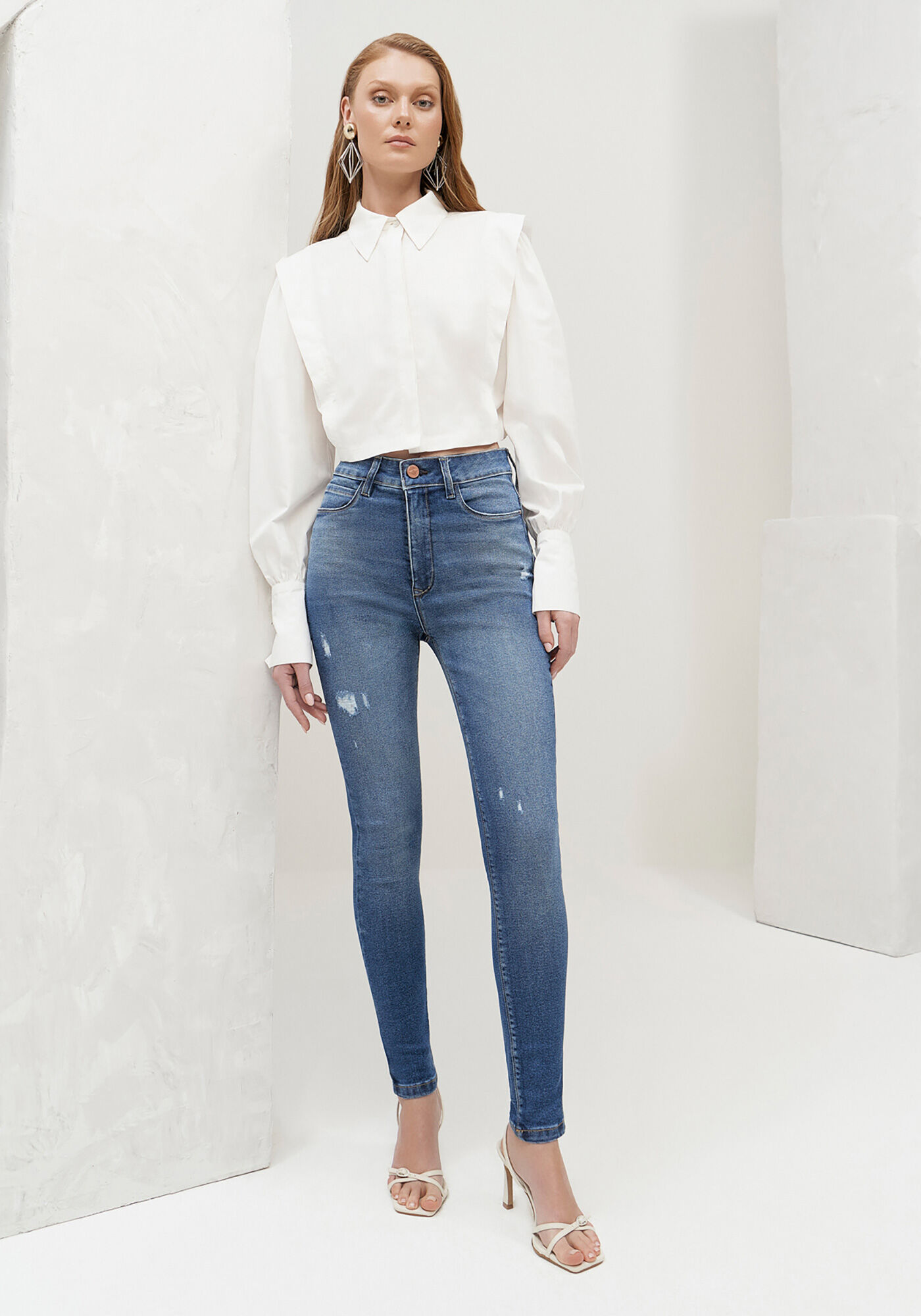 Cal&ccedil;a Jeans Skinny Estonada Shaping, , large.