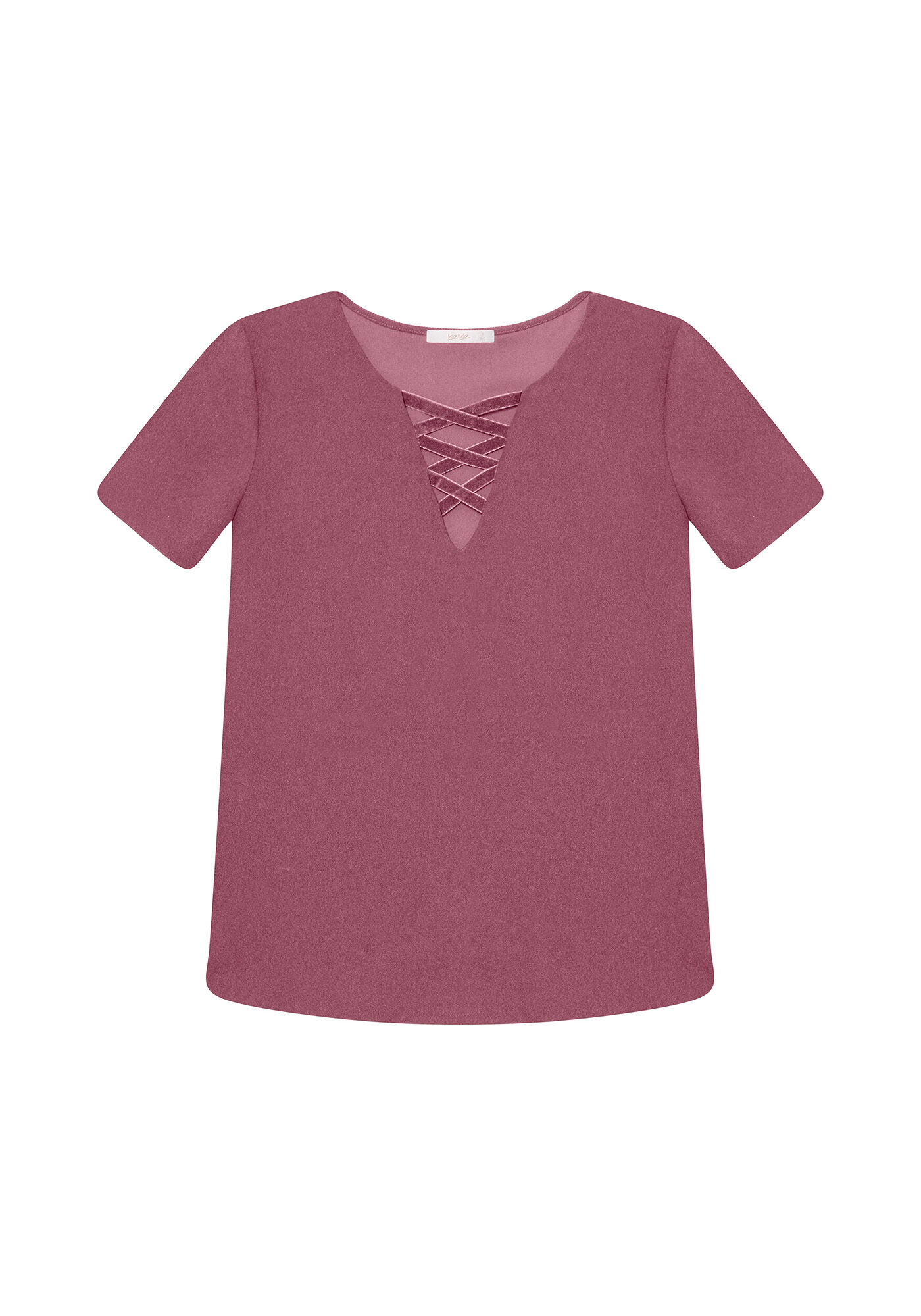 Blusa Tiras Strappy em Veludo, , large.