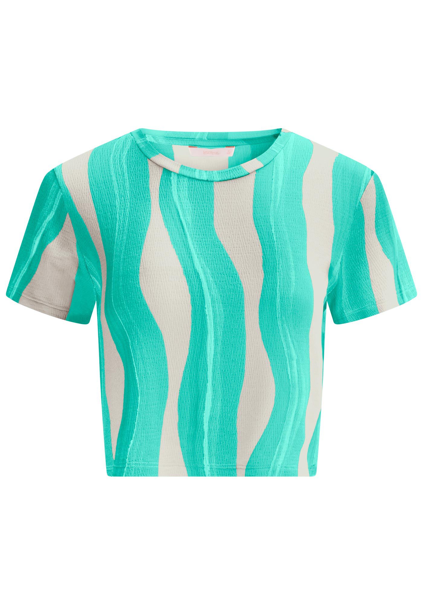 Blusa Manga Curta em Malha com Estampa Desert, , large.