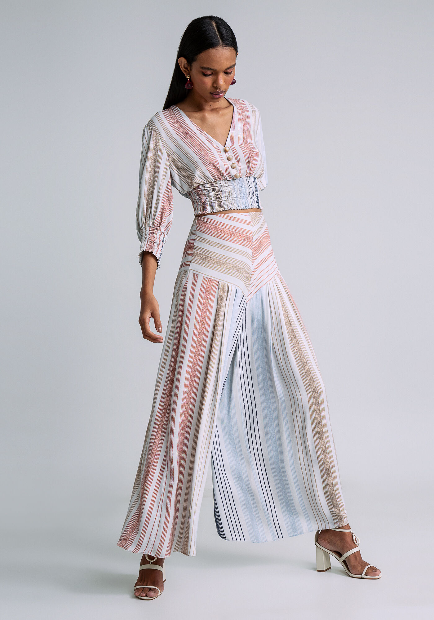 Cal&ccedil;a Cintura Alta Pantalona Estampa, DESCANSO, large.