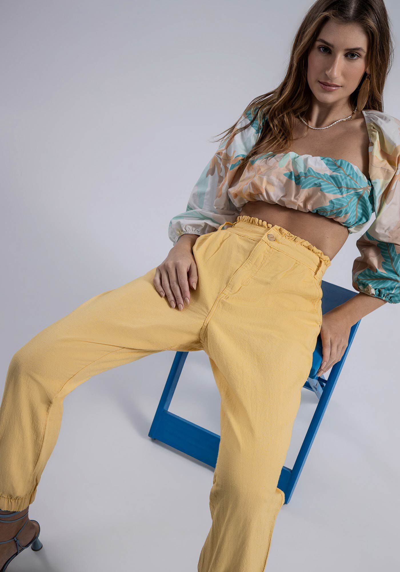 Cal&ccedil;a Sarja Jogging com Cintura Super Alta, , large.