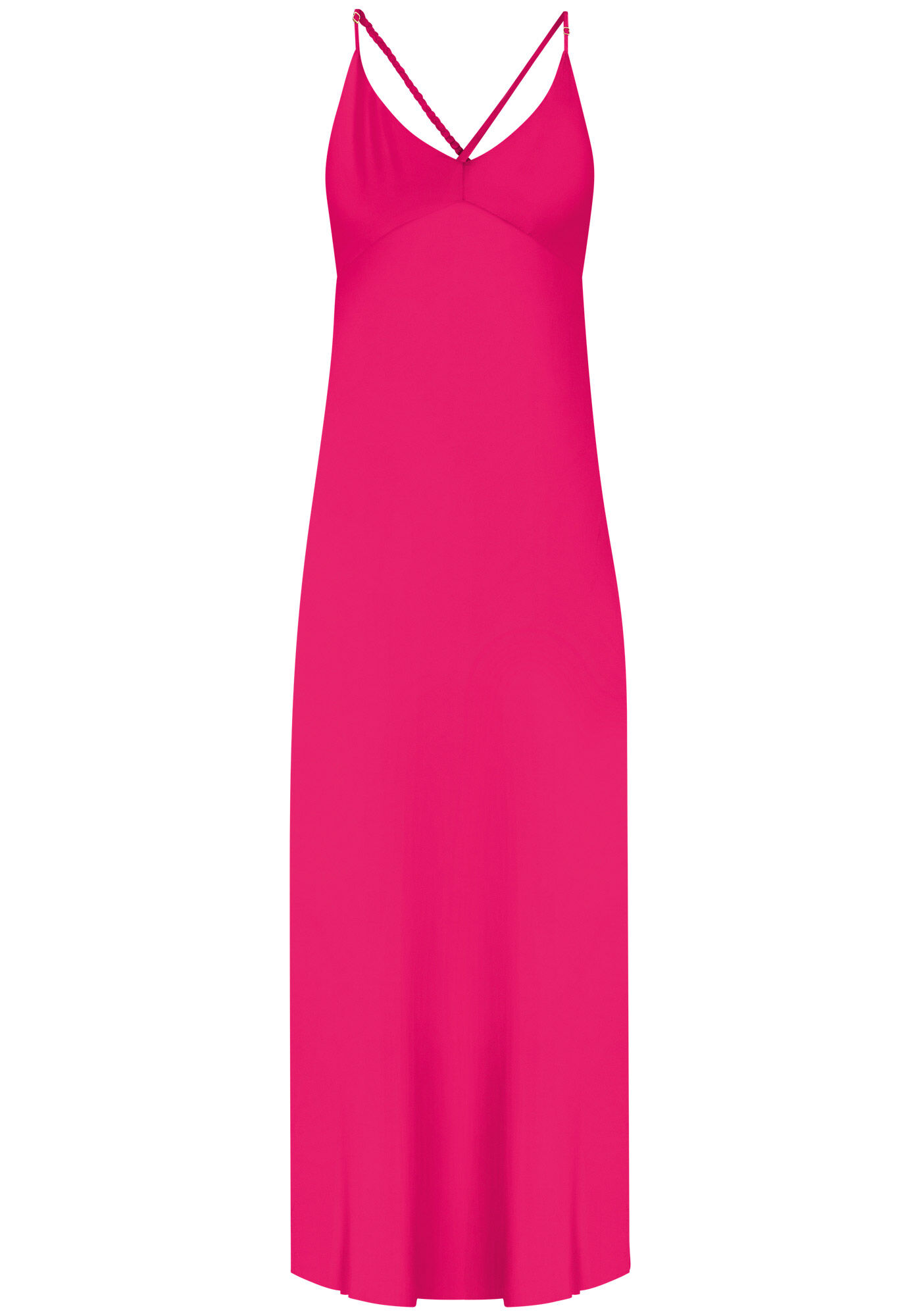 Vestido com Al&ccedil;as Longo em Viscose, , large.