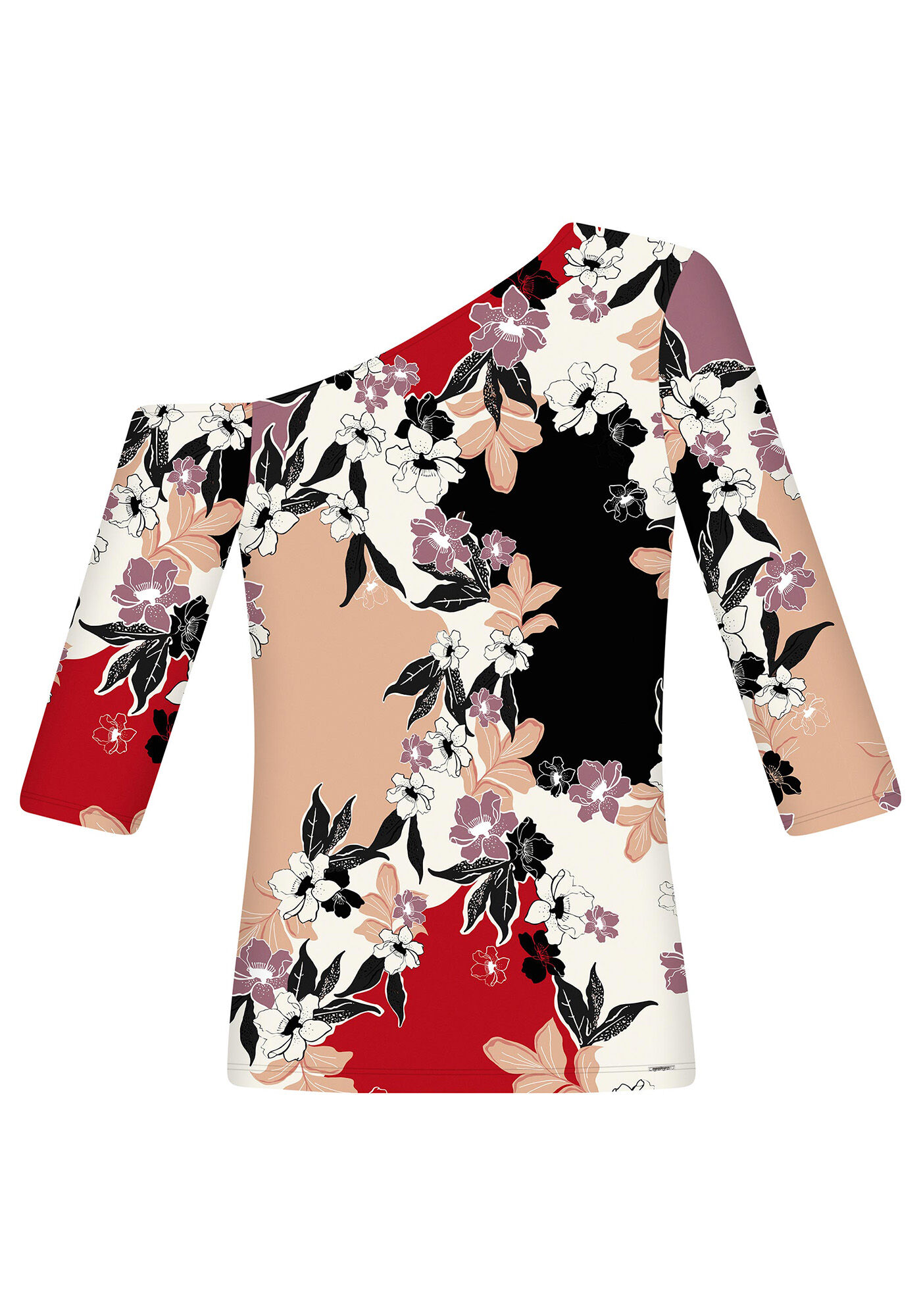 Blusa Ombro S&oacute; Manga 3/4, , large.