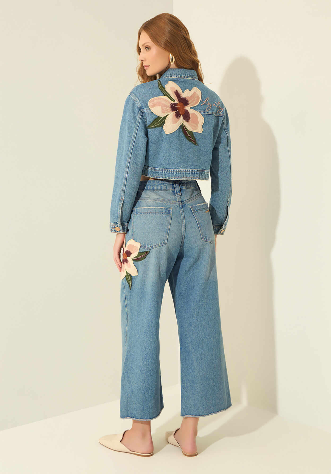 Jaqueta Jeans Com Bolsos E Maxi Patch, JEANS, large.