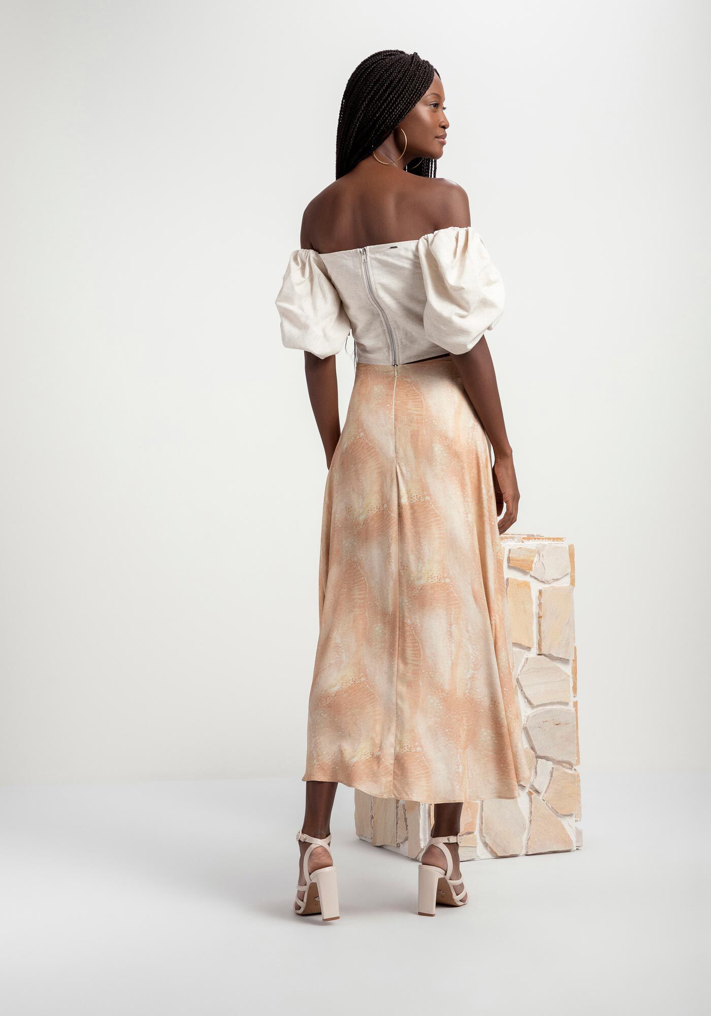 Blusa Cropped com Manga M&aacute;xi Bufante, , large.