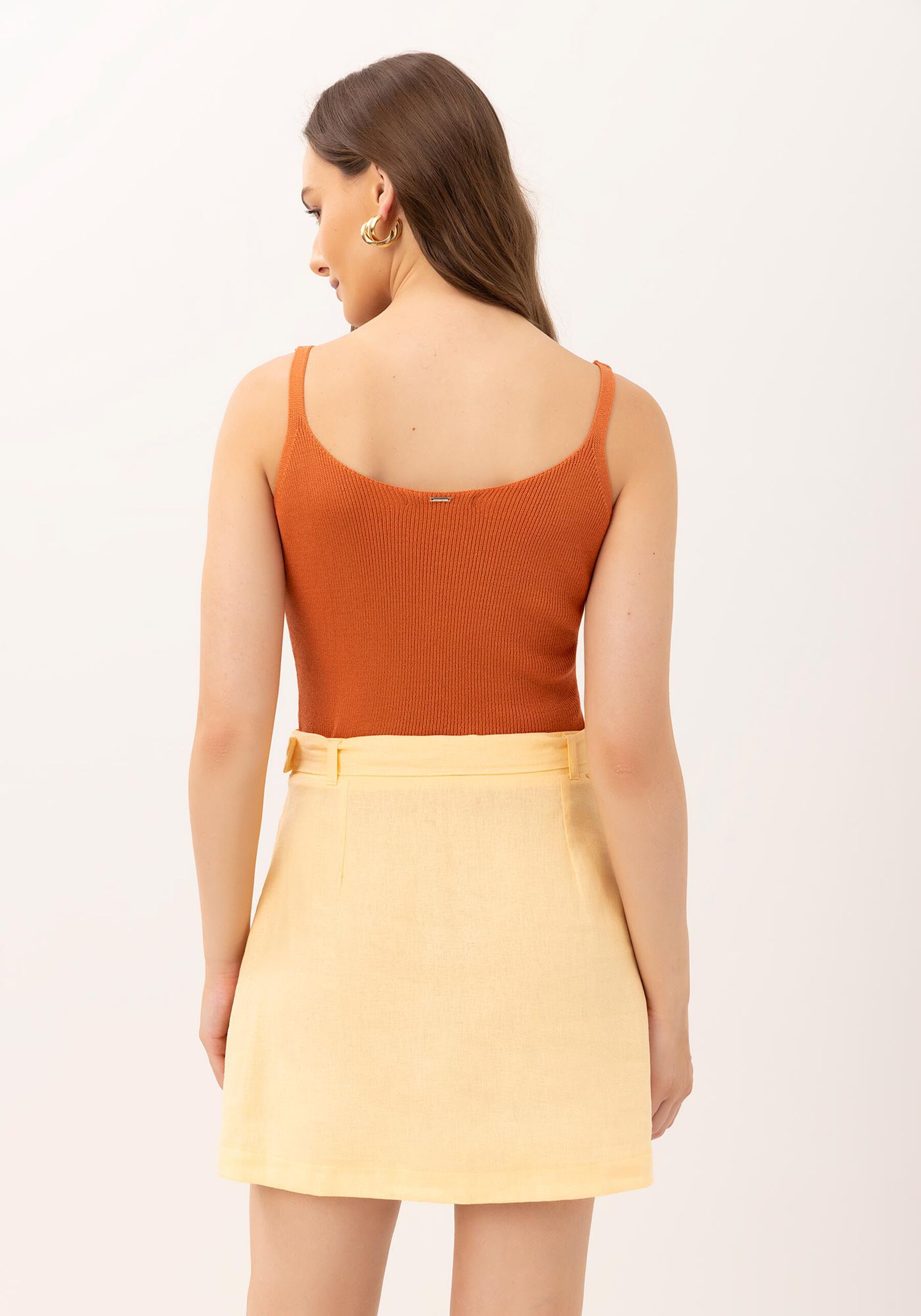 Blusa em Tricô Altura Cós, MARROM MARRAKESH. Blusa em Tricô Altura Cós, MARROM MARRAKESH, large.