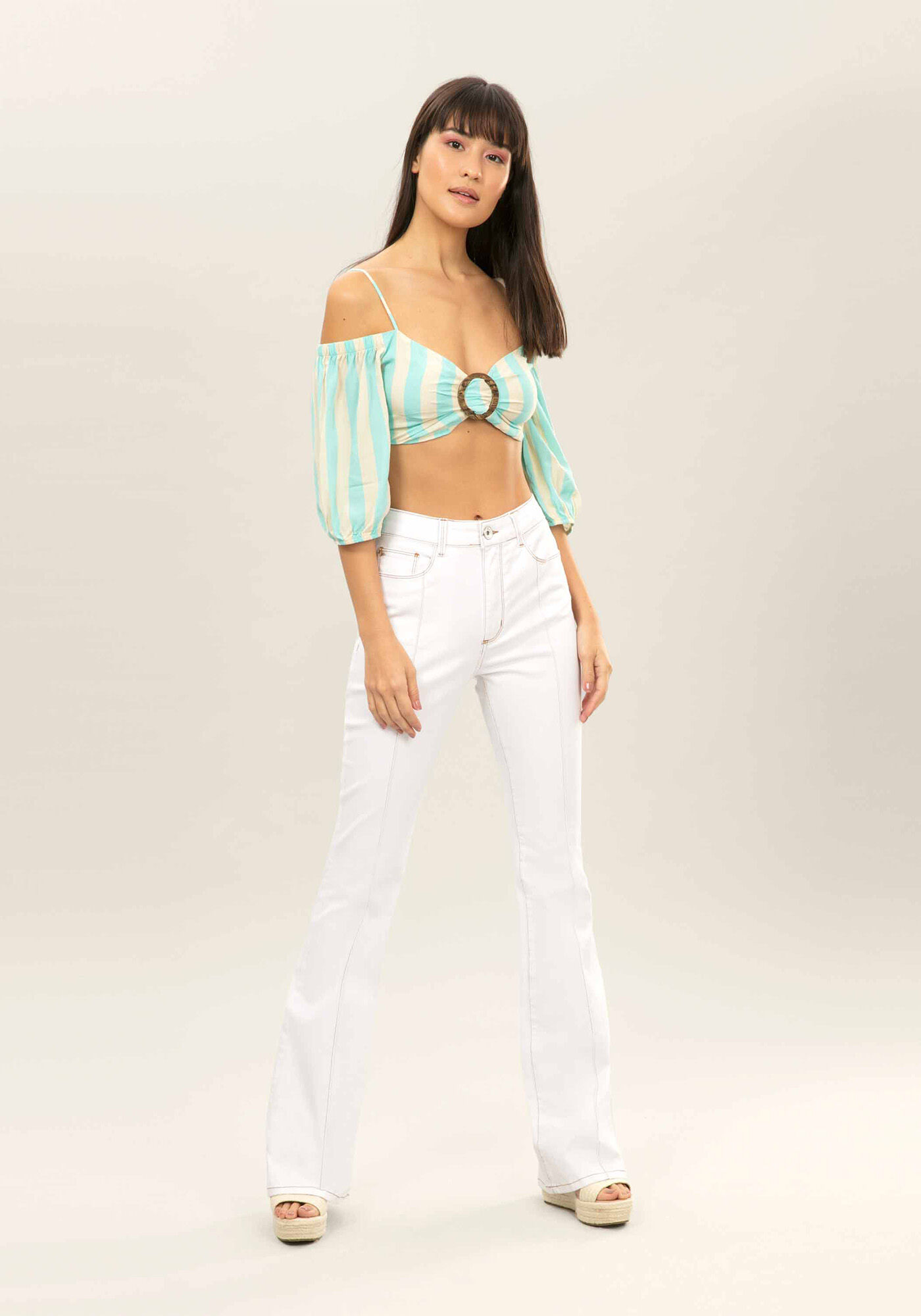 Blusa Ciganinha Cropped, , large.