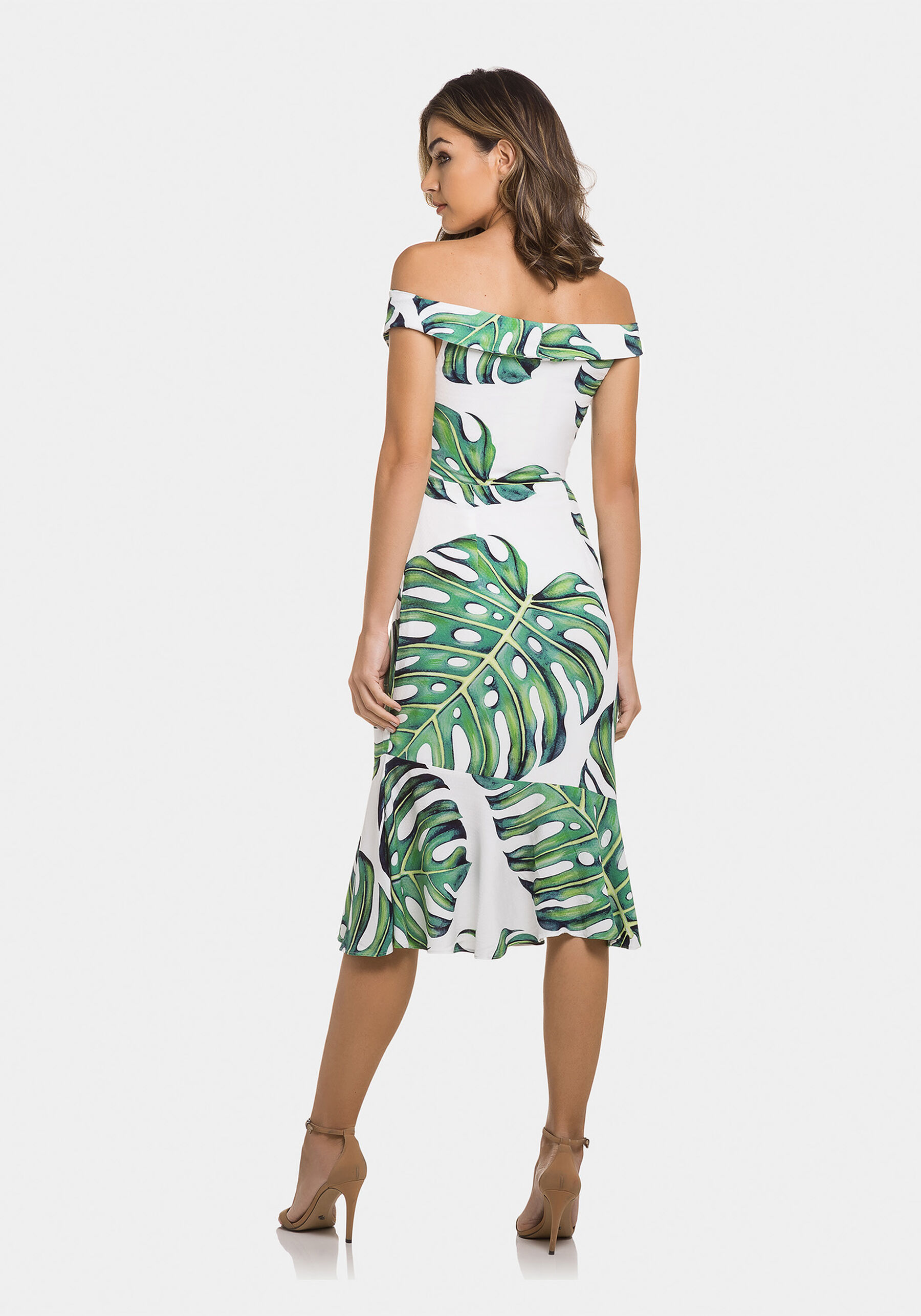 Vestido Mídi Estampado Tecido, . Vestido Mídi Estampado Tecido, , large.