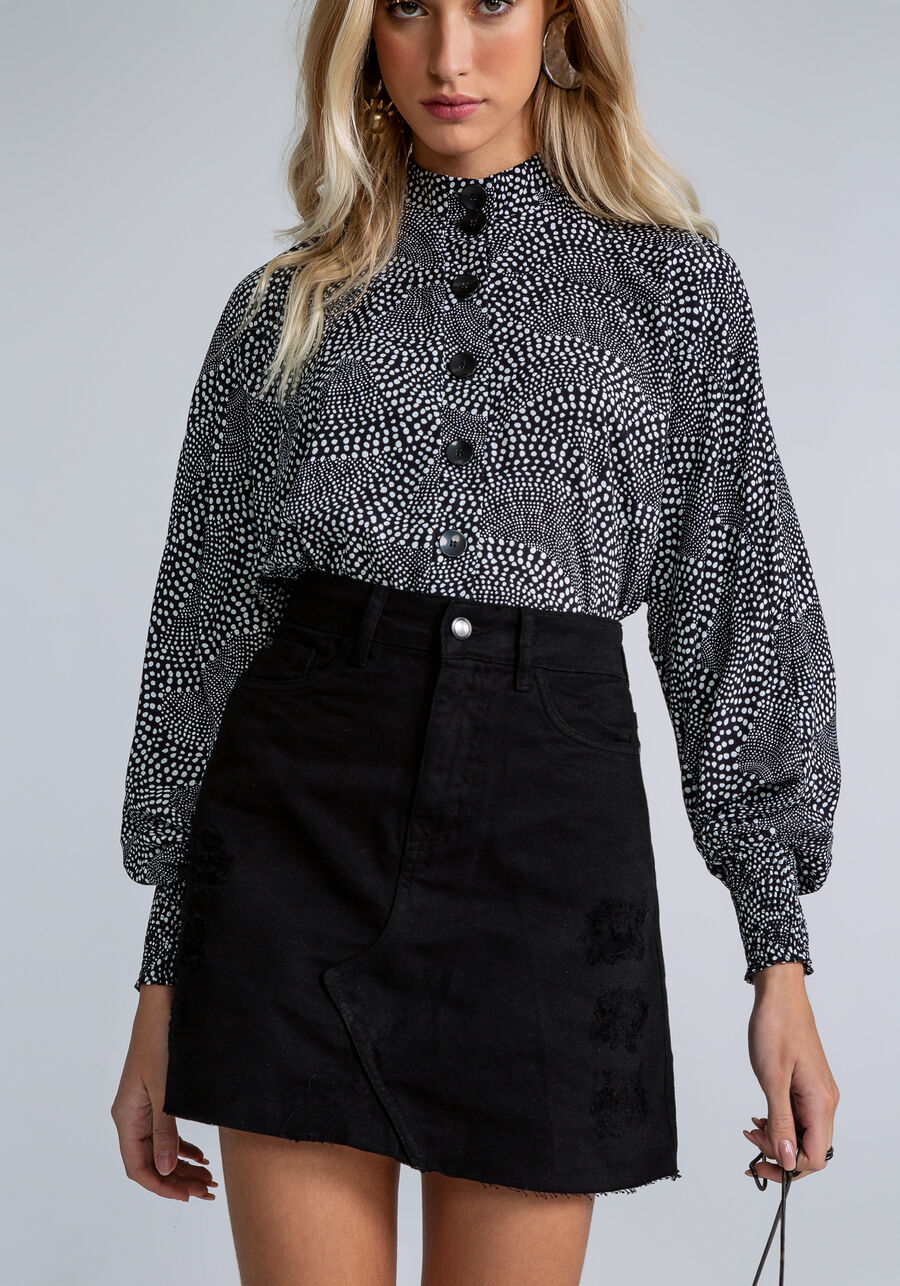 Saia Curta Linha A Jeans, . Saia Curta Linha A Jeans, , large.