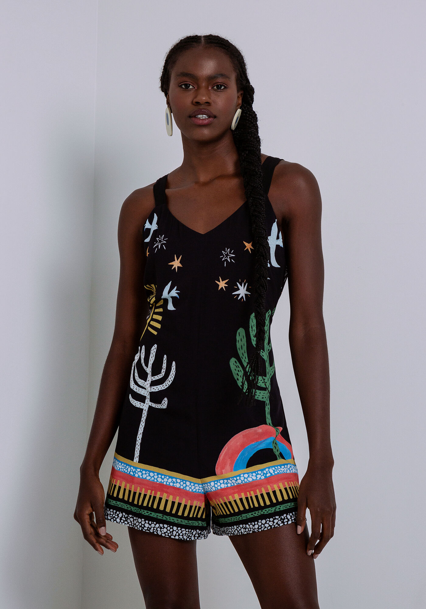 Macac&atilde;o com Al&ccedil;as em Viscose com Abertura Costas, , large.