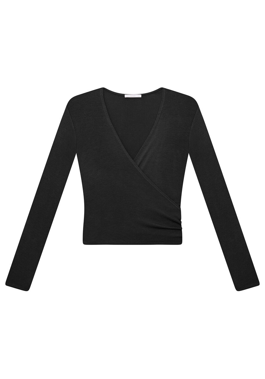 Blusa Manga Longa Transpassada, . Blusa Manga Longa Transpassada, , large.