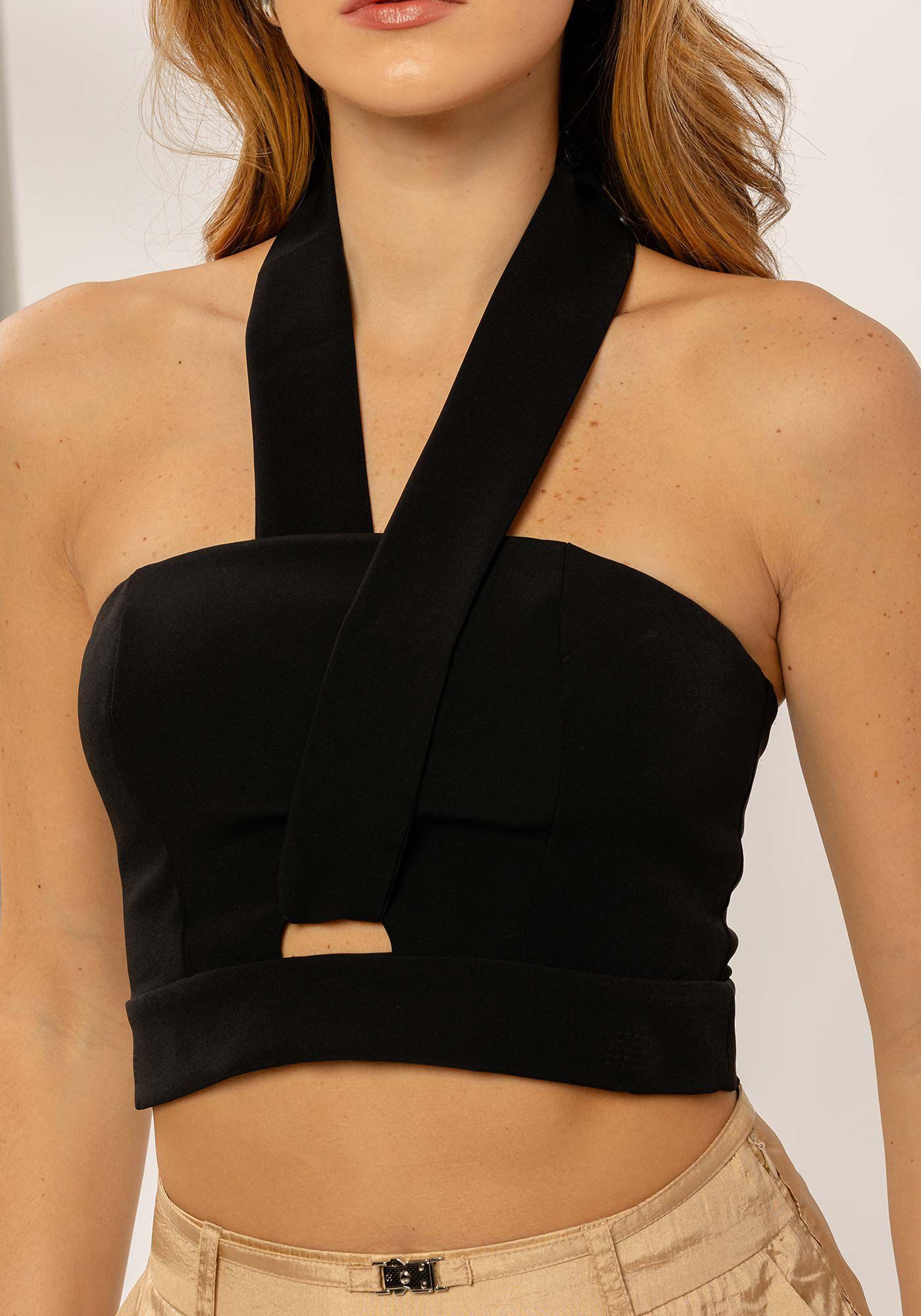 Top Frente &Uacute;nica com Al&ccedil;as Transpassadas, , large.