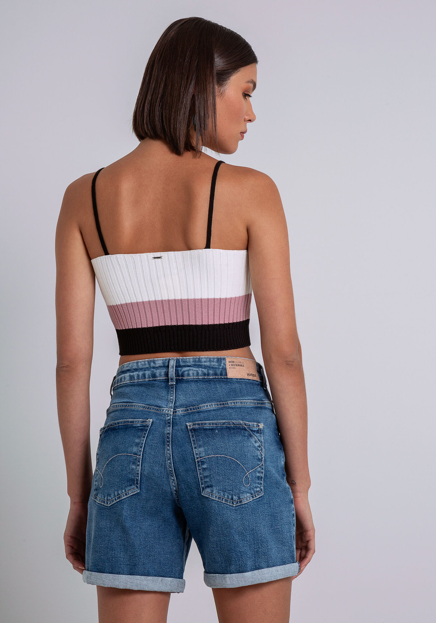 Bermuda Jeans Boyfriend Venice I Am Soft, , large.