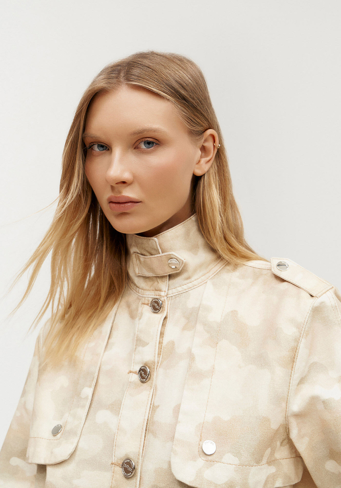 Jaqueta Parka Sarja Camuflada com Cinto, IL24-CAMUFLADO, large.