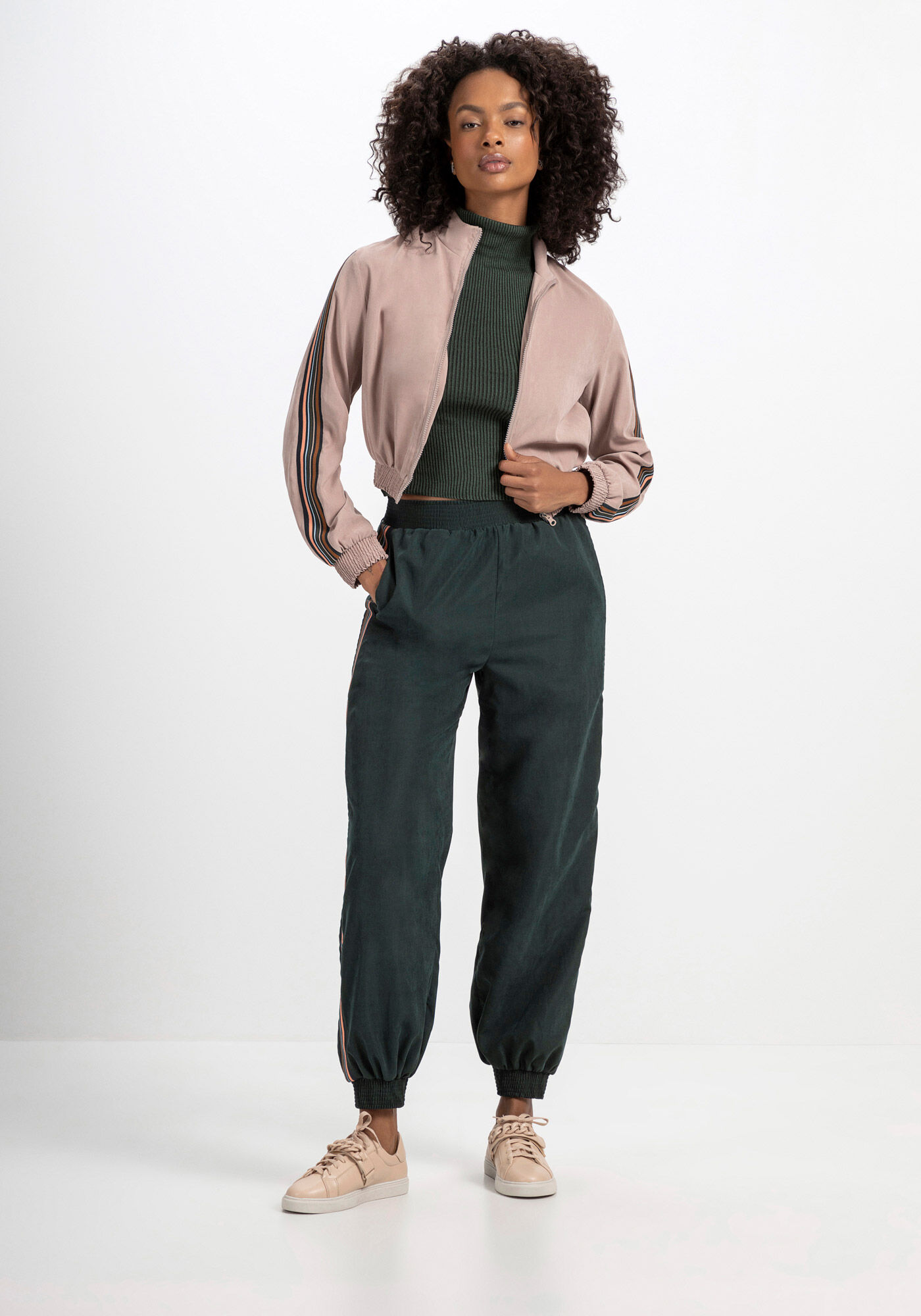 Jaqueta Cropped com Detalhe Mangas, , large.