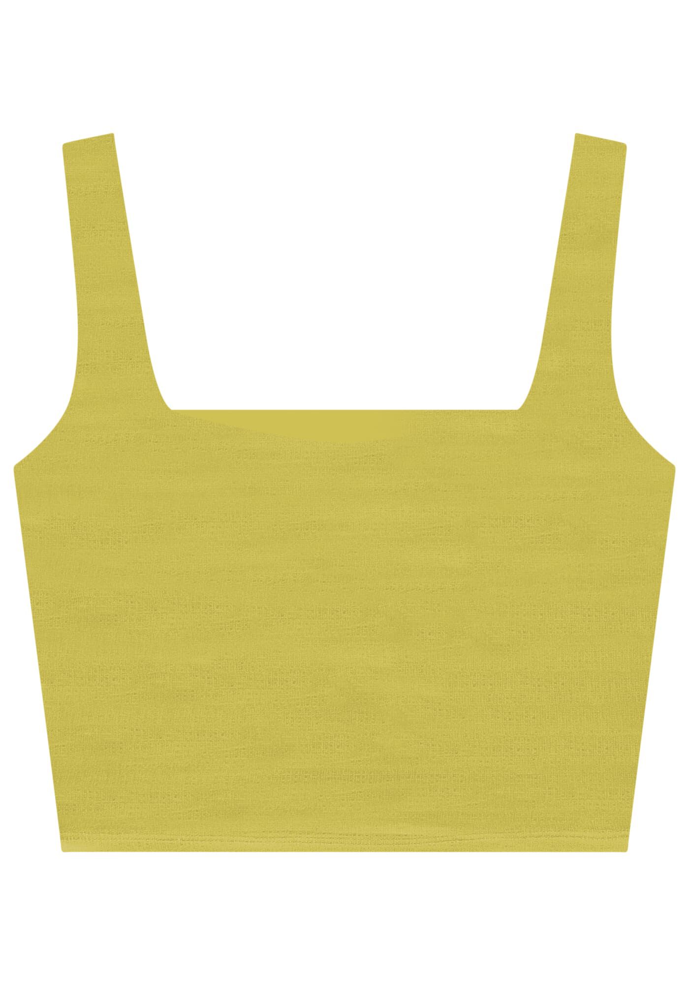 Regata Cropped em Malha com Decote Quadrado, , large.