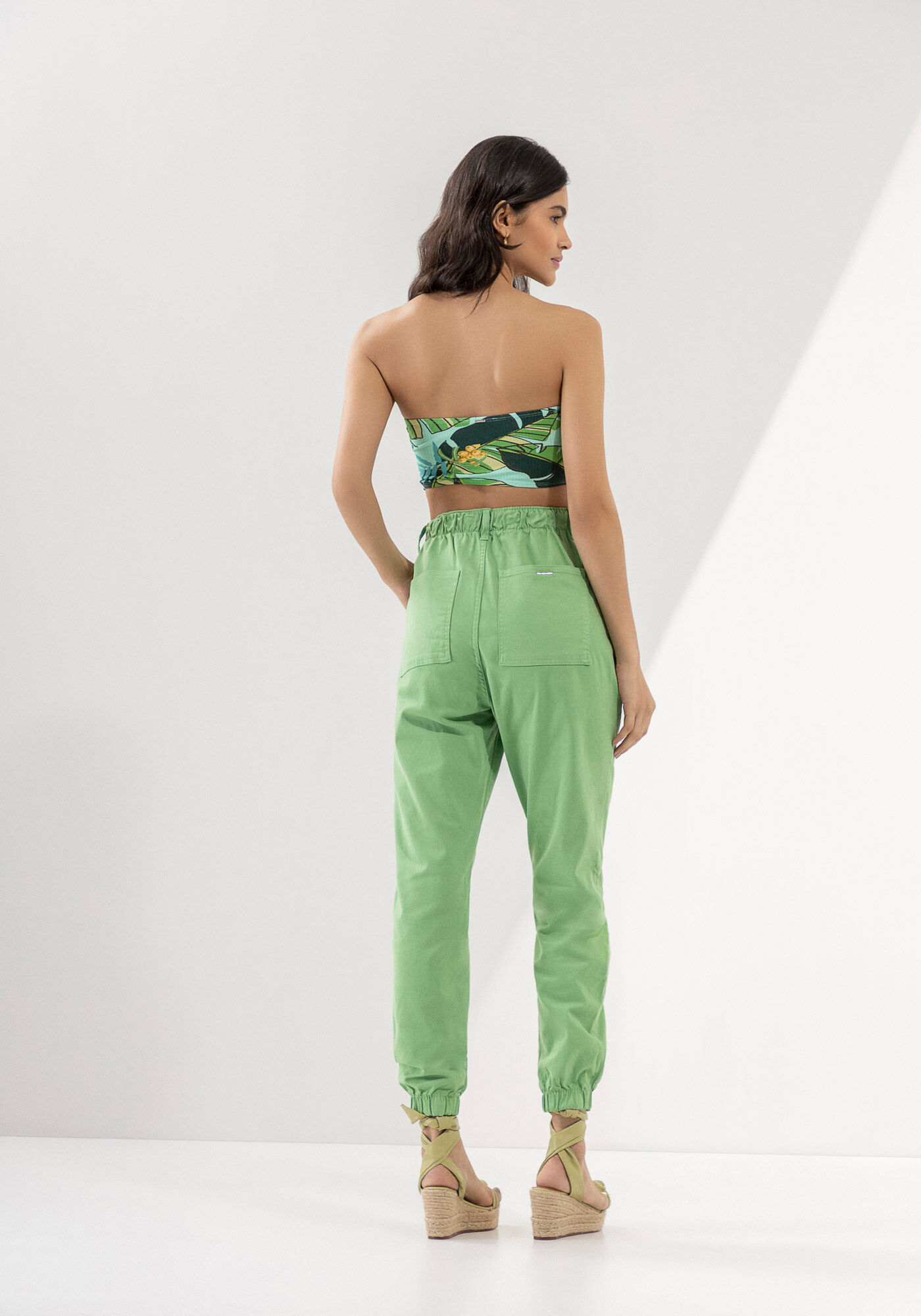 Calça sarja jogger hot sale