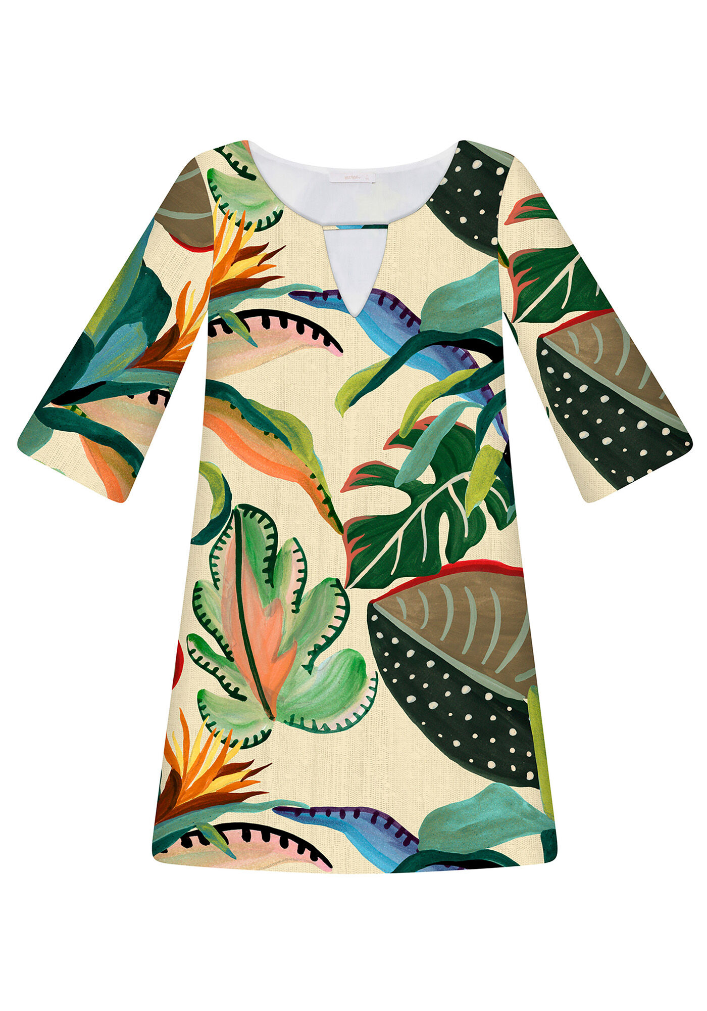 Vestido em tecido Rayon Bali, , large.