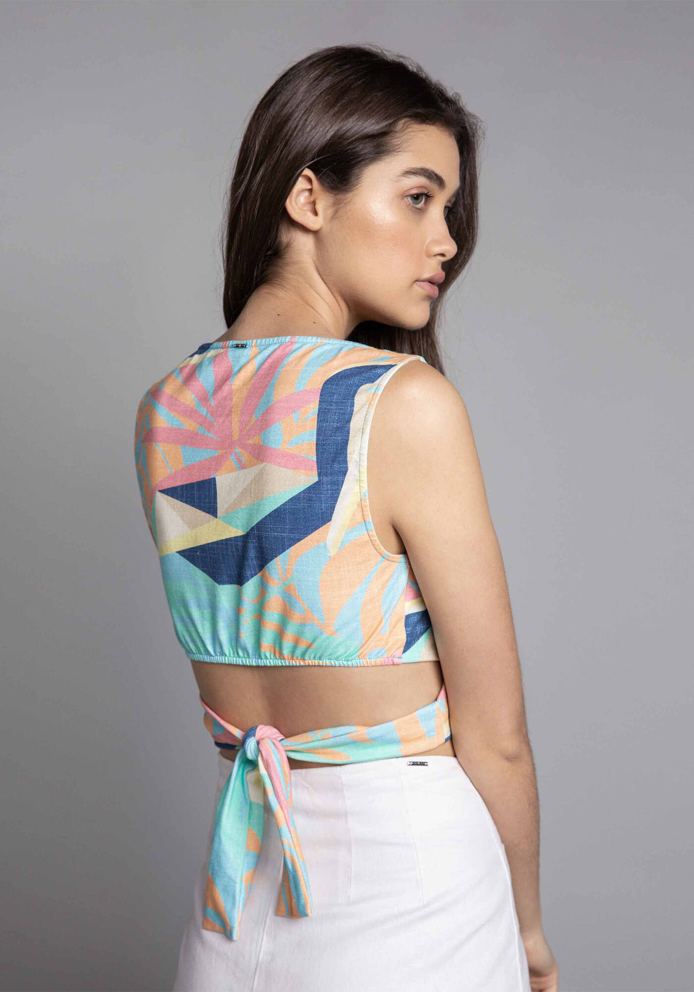 Blusa Cropped Estampa, , large.