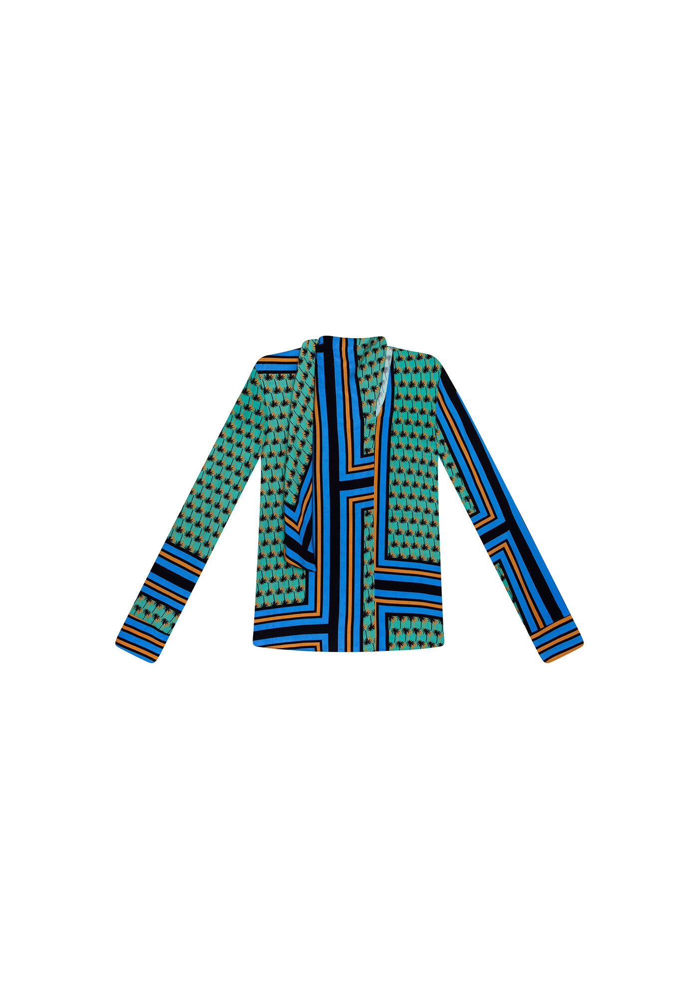 Blusa Manga Longa Gola Alta, , large.