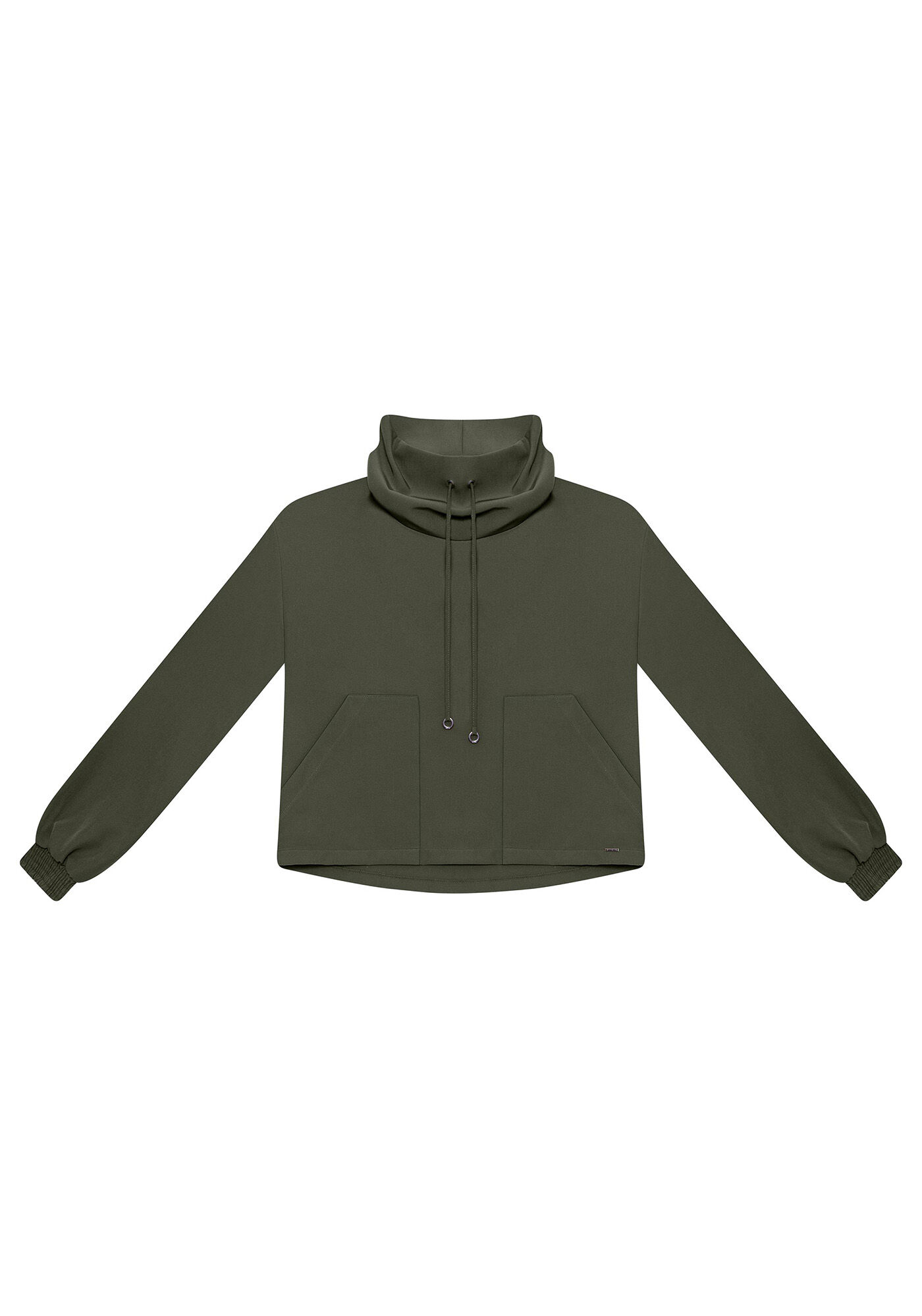 Blus&atilde;o Gola Alta Amplo, , large.