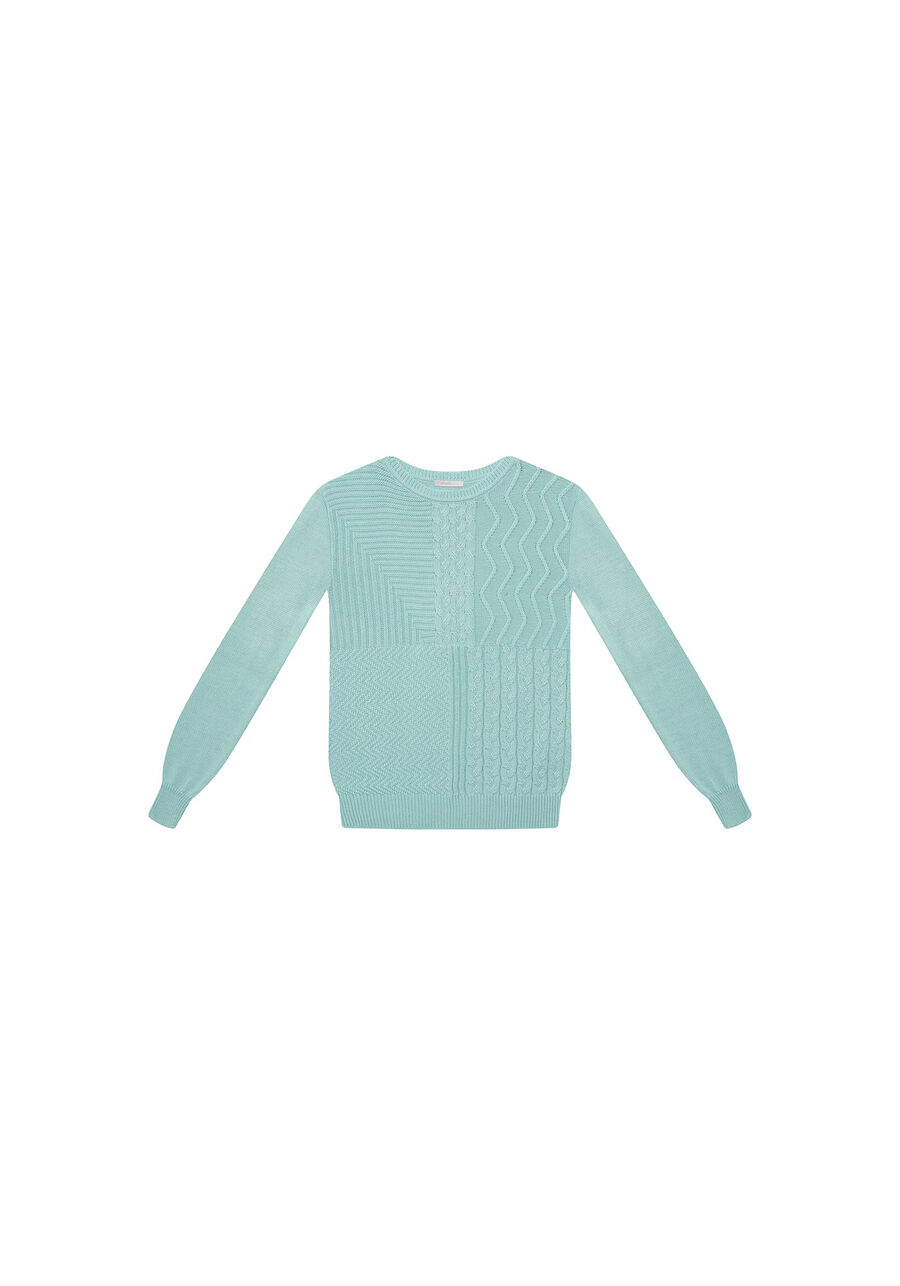 Blusão Manga Longa Textura Tricô, . Blusão Manga Longa Textura Tricô, , large.