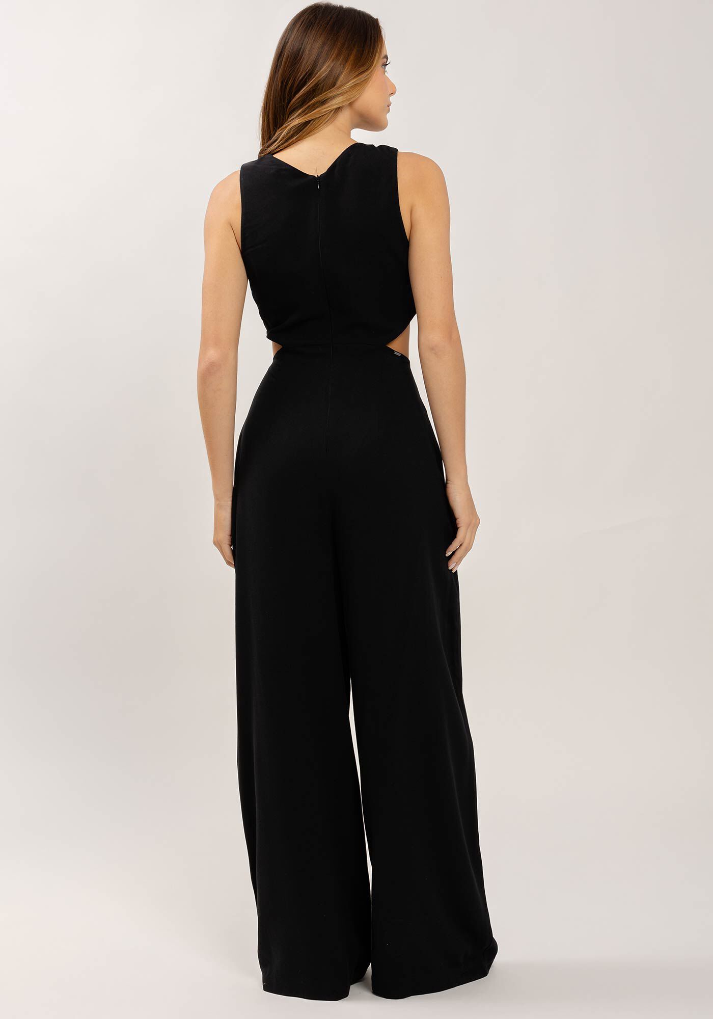 Macac&atilde;o Longo em Crepe com Transpasse, , large.