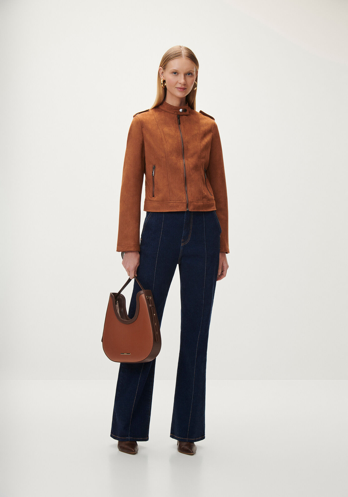 Jaqueta Biker em Suede, , large.